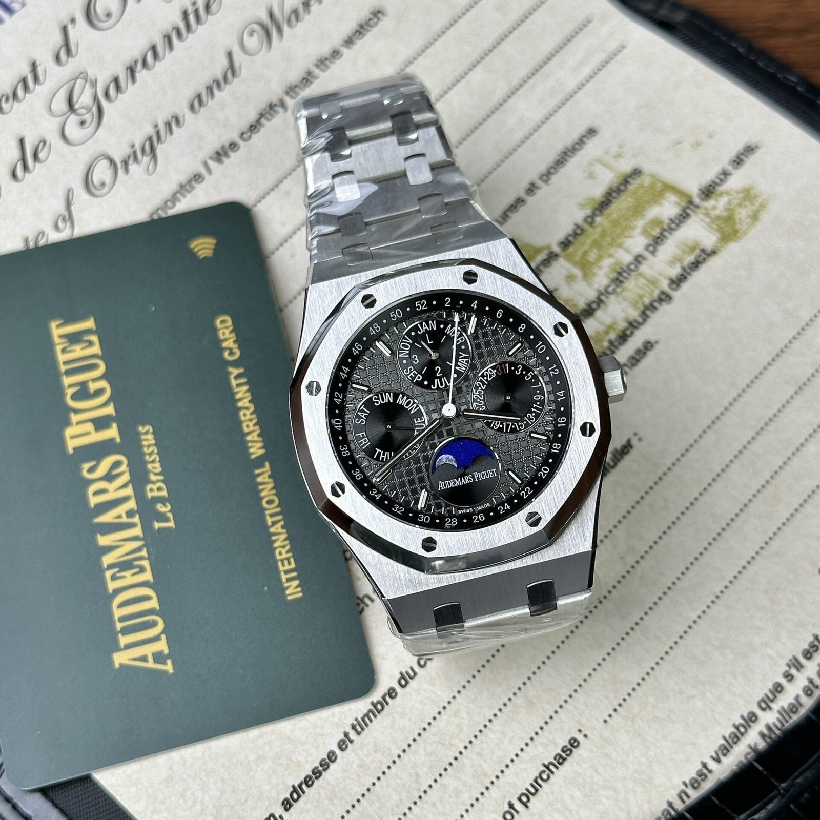 Audemars Piguet Royal Oak Perpetual Calendar 26574ST Black Dial Replica 41mm - 图片 2