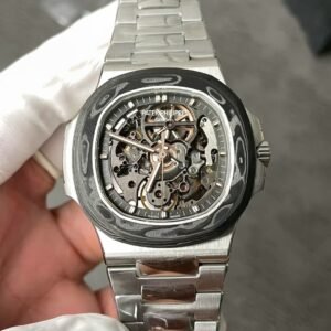 Patek Philippe Nautilus 5711 Pearl Project Artisan De Geneve Skeletonized Dial 1:1 Best Replica 40mm