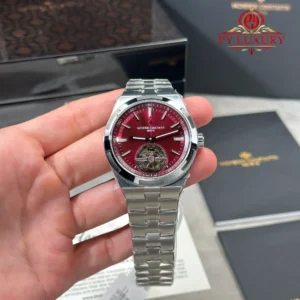 Vacheron Constantin Overseas 6000V Tourbillon Burgundy Red Dial Best Replica 42.5mm