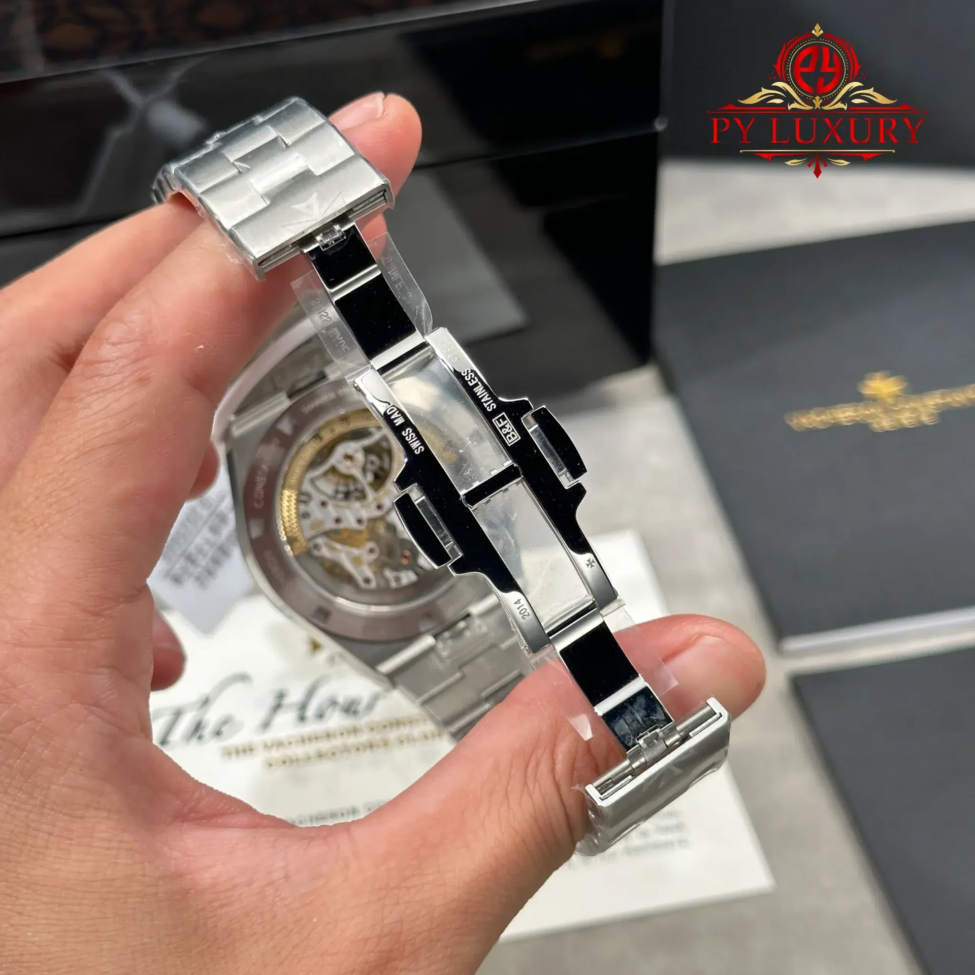 Vacheron Constantin Overseas 6000V Tourbillon Burgundy Red Dial Best Replica 42.5mm - 图片 11
