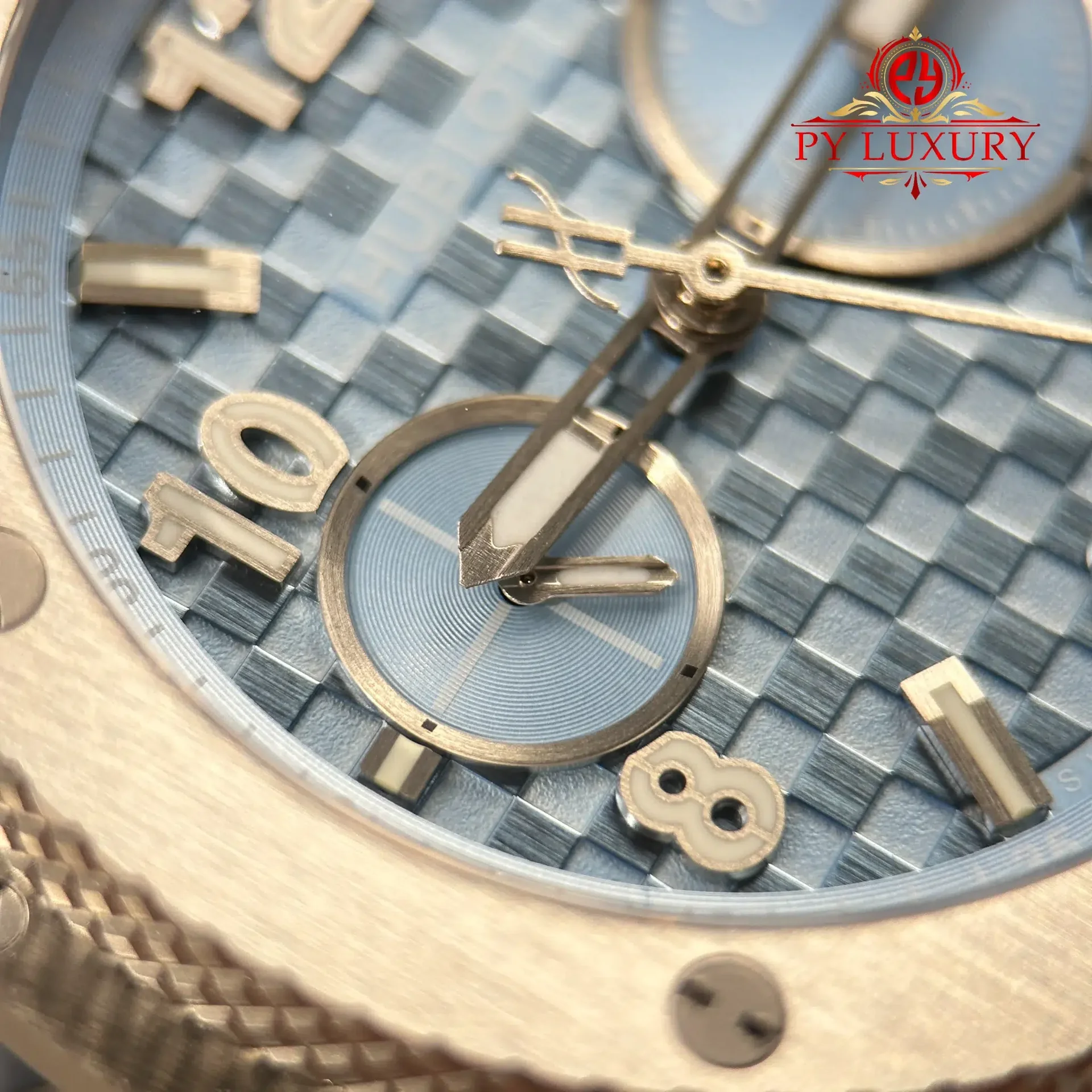 Hublot Big Bang Original Unico Titanium Coal Blue Rubber Strap Best Replica 43mm - 图片 10