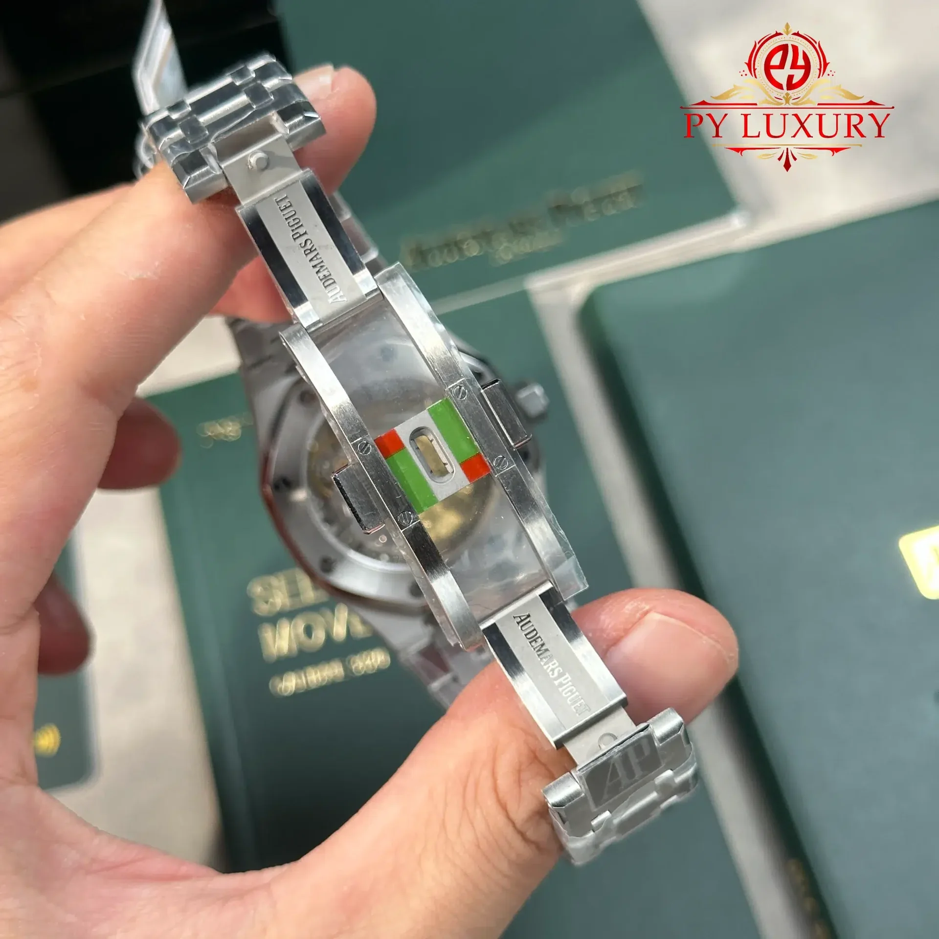 Audemars Piguet Royal Oak 15451ST White Dial Custom Moissanite Bezel 1:1 Best Replica 37mm - 图片 8