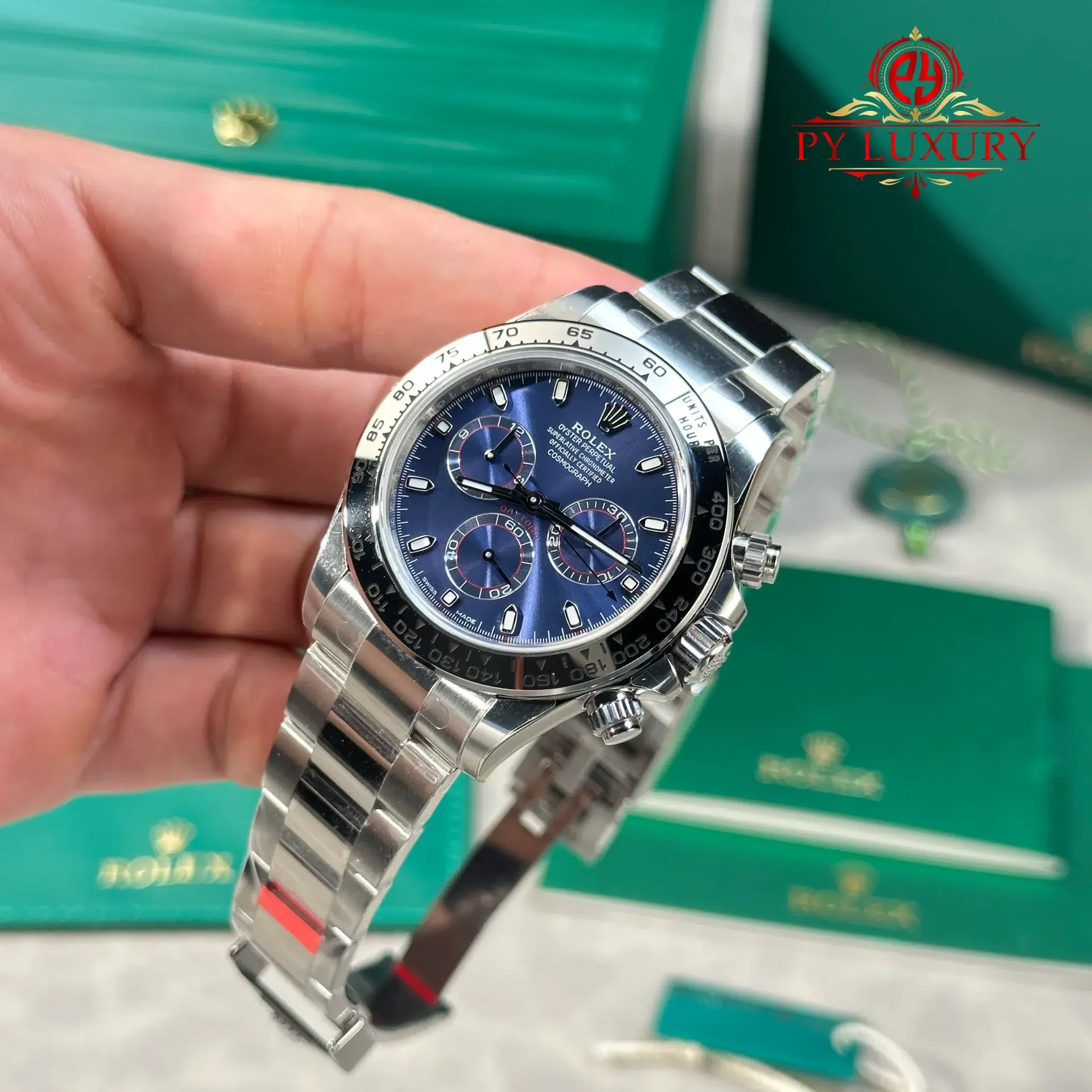 Rolex Daytona 116509 Blue Dial Gained Weight 185g 1:1 Best Replica VSF 40mm - 图片 3