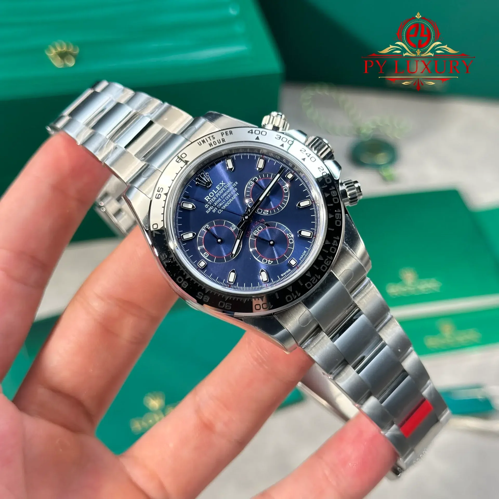Rolex Daytona 116509 Blue Dial Gained Weight 185g 1:1 Best Replica VSF 40mm - 图片 4
