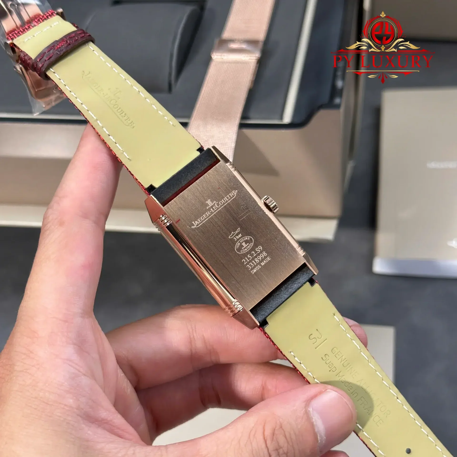 Jaeger-LeCoultre Reverso Tribute Duoface Q398256J Rose Gold Burgundy Red & Silvered Grey Dial Best Replica JJF 47×28.3mm - 图片 11