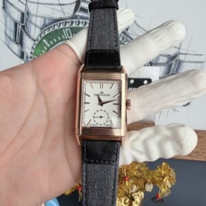 Jaeger-LeCoultre Reverso Tribute Duoface Q3902420 Rose Gold Silver Index Dial Best Replica JJF 47×28.3mm