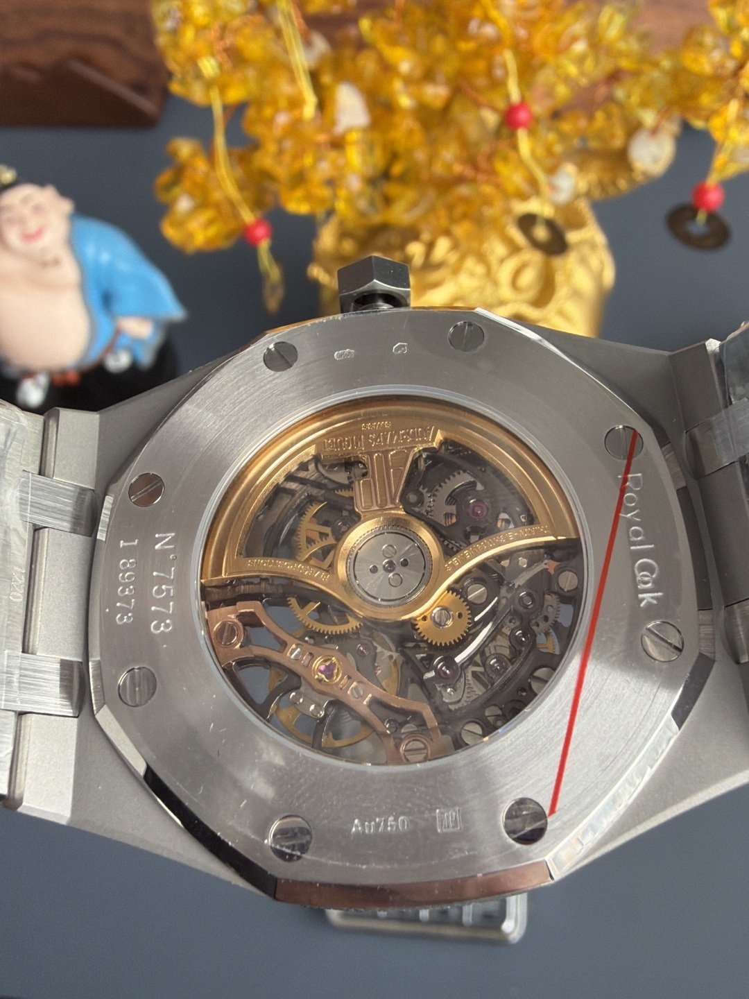 Audemars Piguet Royal Oak OpenWorked 15412BC Skeleton Dial CZ Stone Bezel Best Replica OCTA 41mm (Free Sprung) - 图片 7
