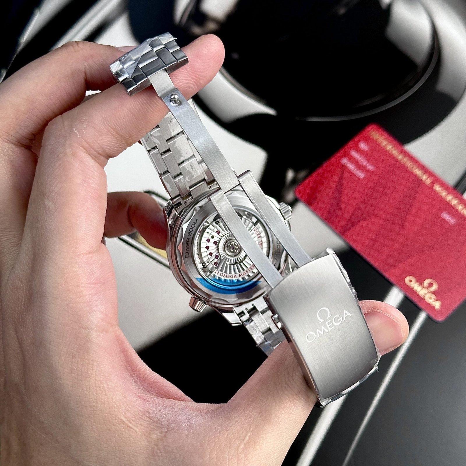 Omega Seamaster Diver 300M Steel White Best Replica 42mm - 图片 8