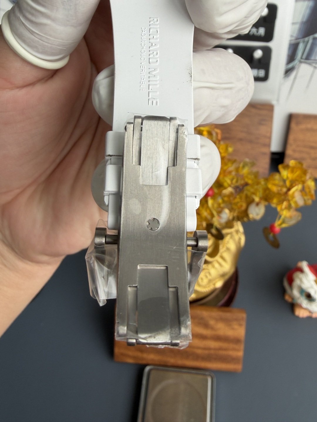 Richard Mille RM61-01 White Ceramic Asia Limited EditionVaucher Movement 1:1 Super Clone A9F 42.7mm x 50.23mm (Free Sprung) - 图片 9