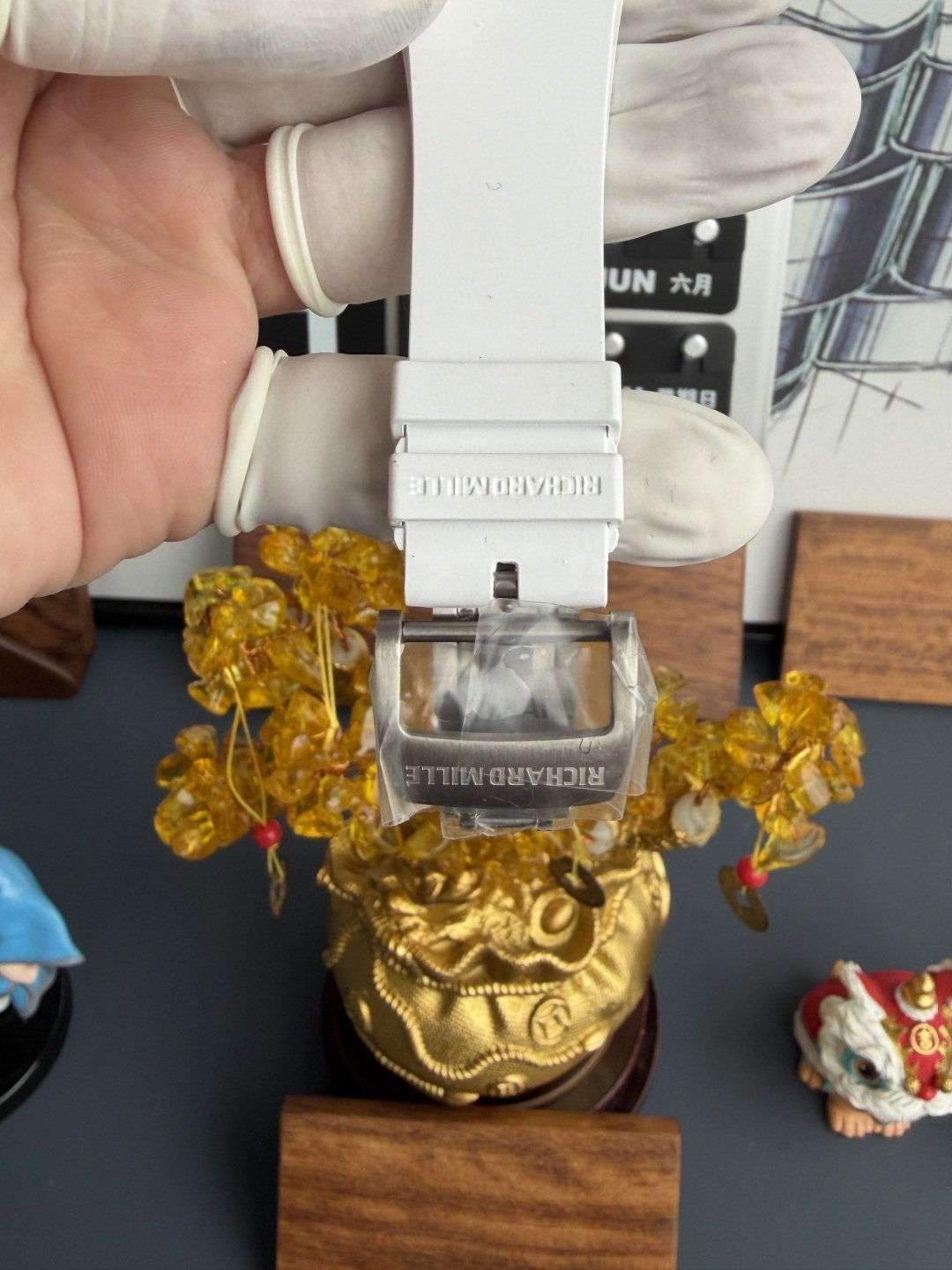 Richard Mille RM61-01 White Ceramic Asia Limited EditionVaucher Movement 1:1 Super Clone A9F 42.7mm x 50.23mm (Free Sprung) - 图片 10