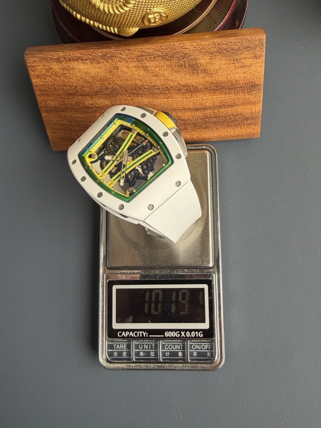 Richard Mille RM61-01 White Ceramic Asia Limited EditionVaucher Movement 1:1 Super Clone A9F 42.7mm x 50.23mm (Free Sprung) - 图片 11