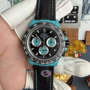 Rolex Daytona DiW Tiffany Blue Celeste CarboQuartz Textile Strap Super Clone N6F 40mm