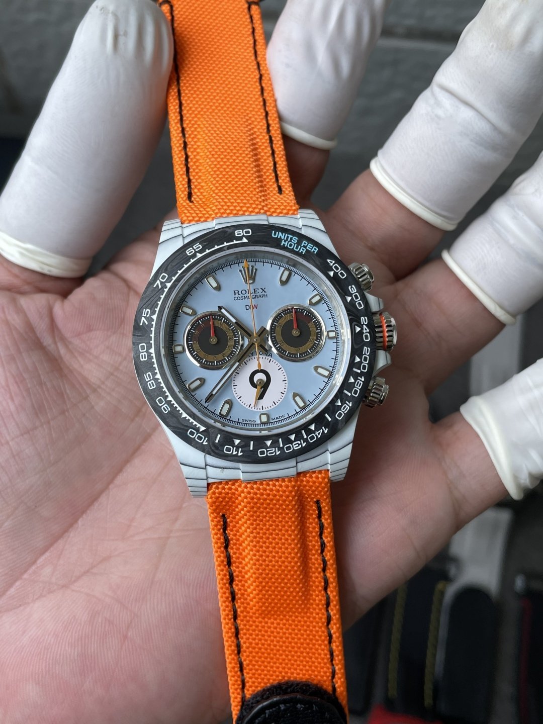 Rolex Daytona DiW MOTORSPORT Inspired CarboQuartz Nylon Strap 1:1 Best Replica 40mm - 图片 2