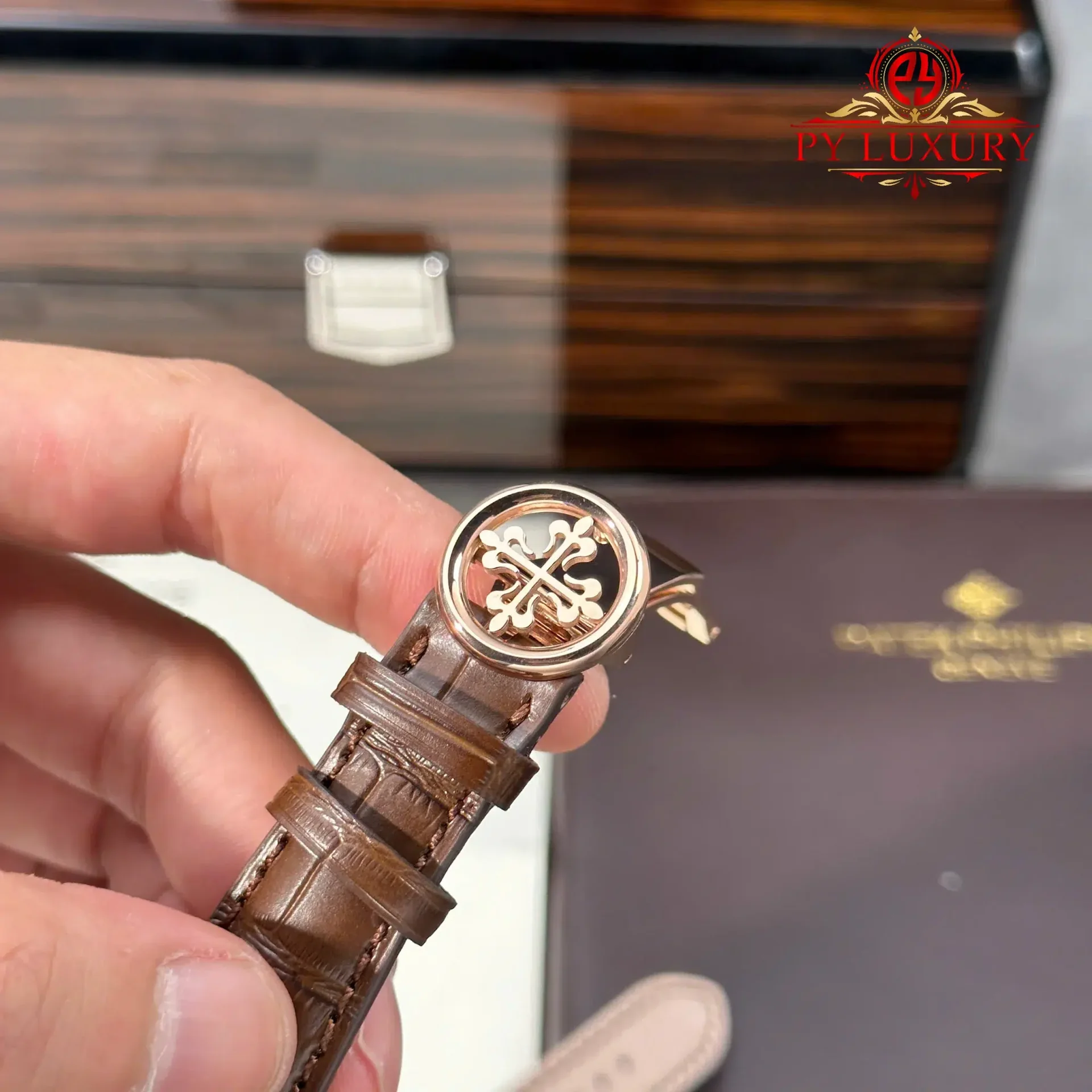 Patek Philippe Complications Annual Calendar 5396R-001 Rose Gold Silver Dial Leather Strap Best Replica 38.5mm - 图片 10