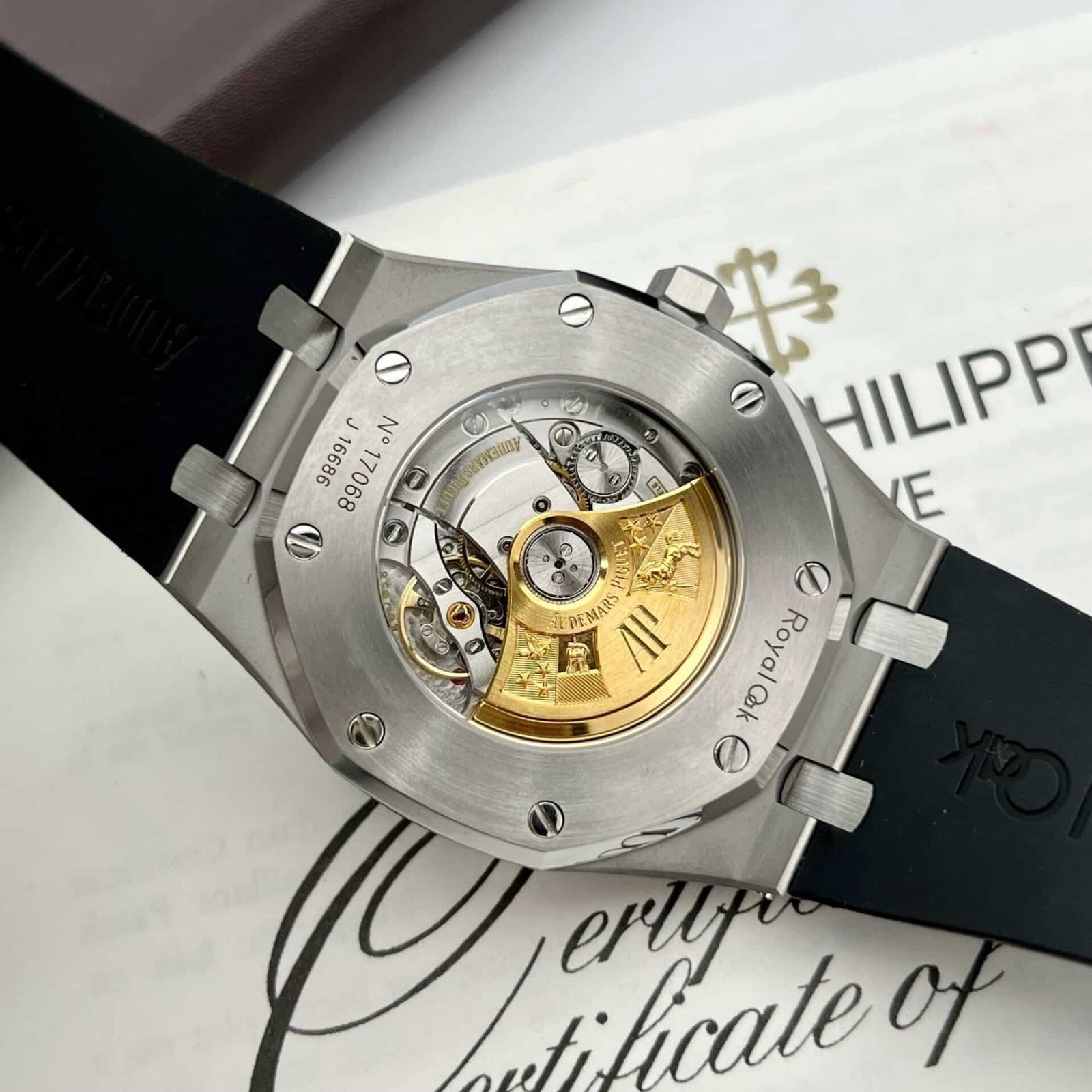 Audemars Piguet Royal Oak 15400ST Rubber Strap Black Dial Best Replica APS Factory 41mm - 图片 9