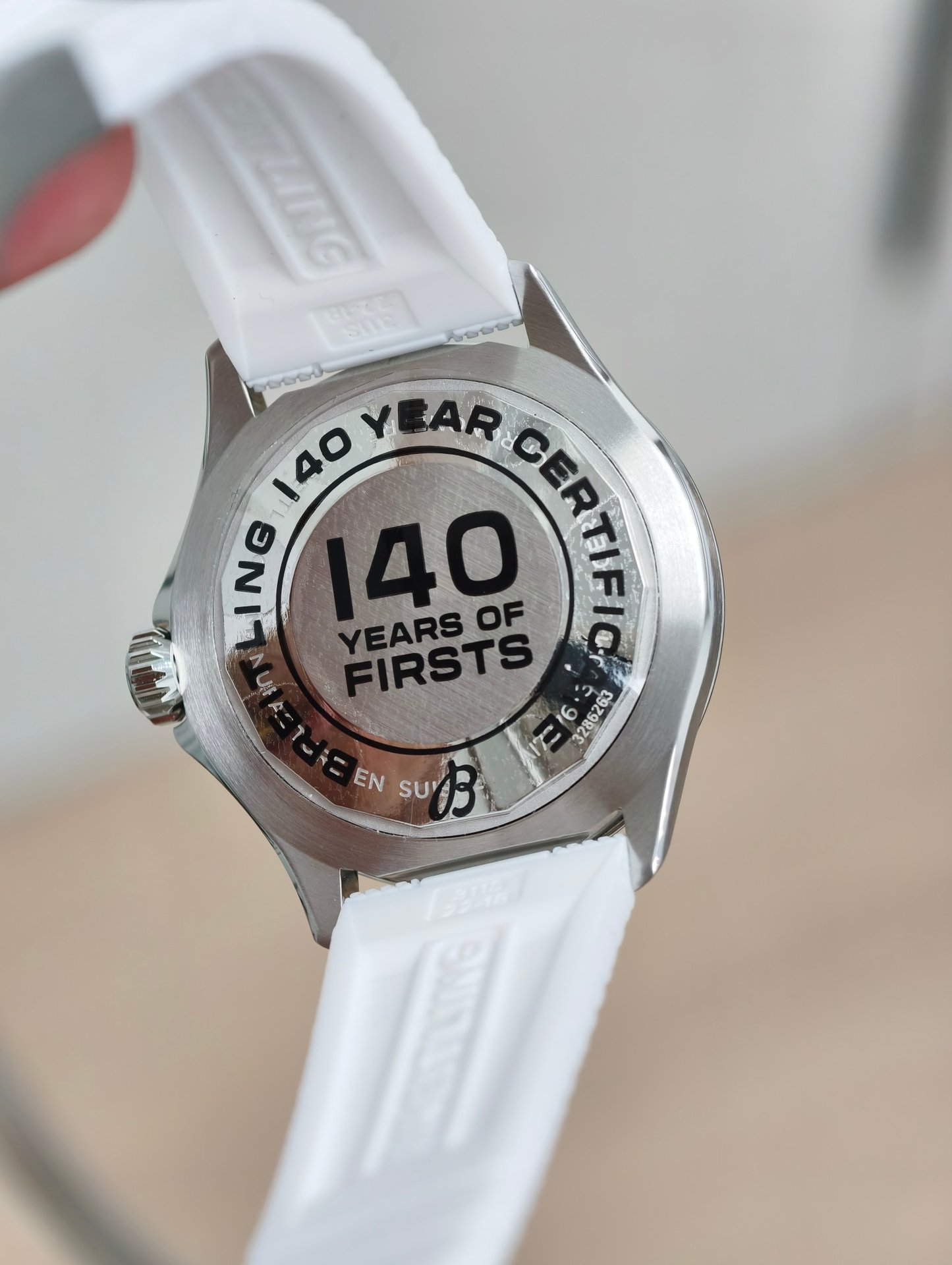 Breitling Superocean Rainbow White Dial A17375A61A1S1 White Rubber Strap 1:1 Best Replica 42mm - 图片 6