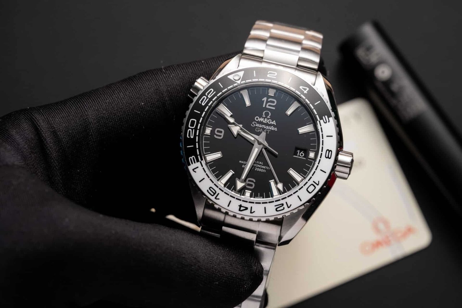 Omega Seamaster Planet Ocean 600M GMT Black Dial Super Clone 43.5mm - 图片 2