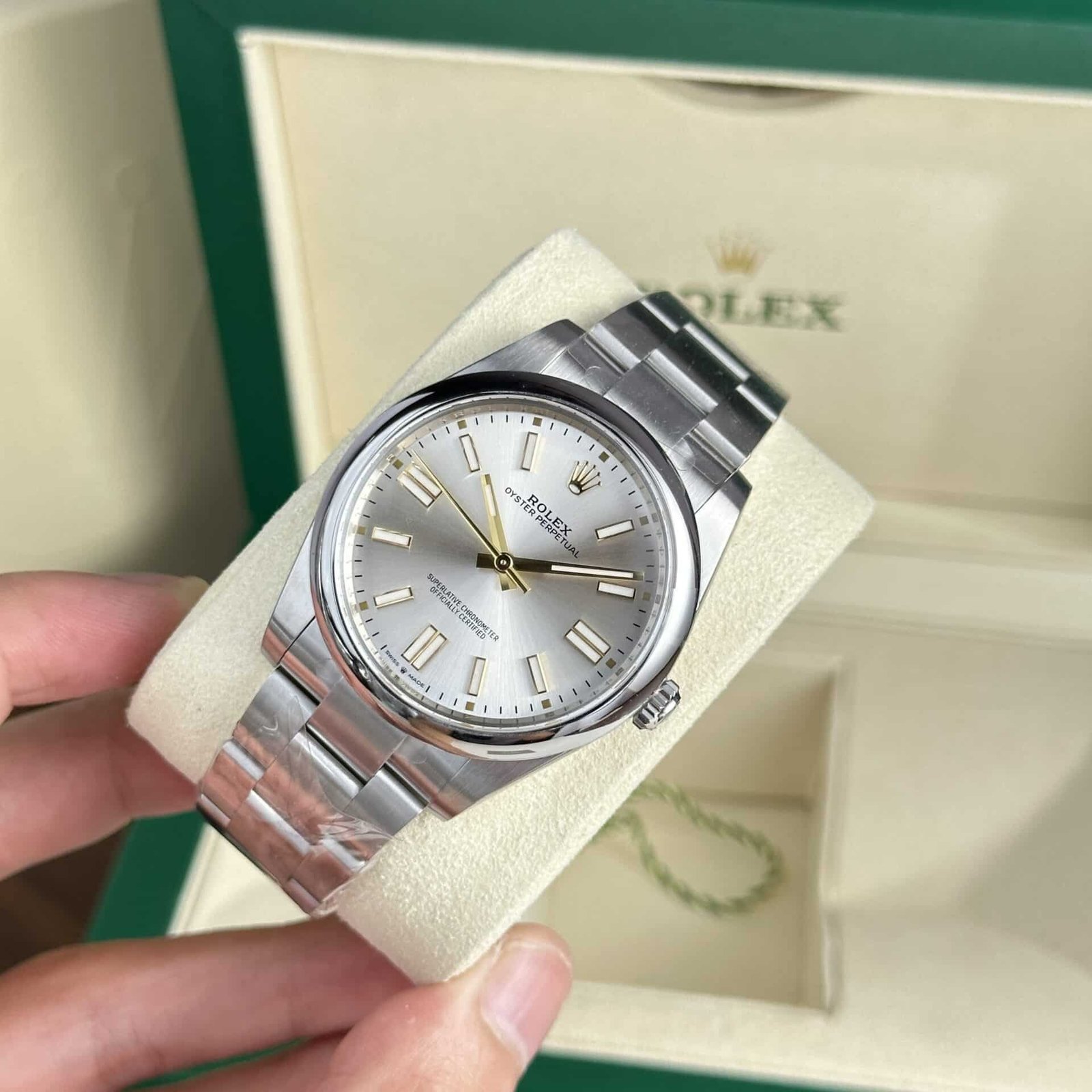 Rolex Oyster Perpetual 41 124300-0001 Silver Dial Best Quality Replica Clean Factory - 图片 2