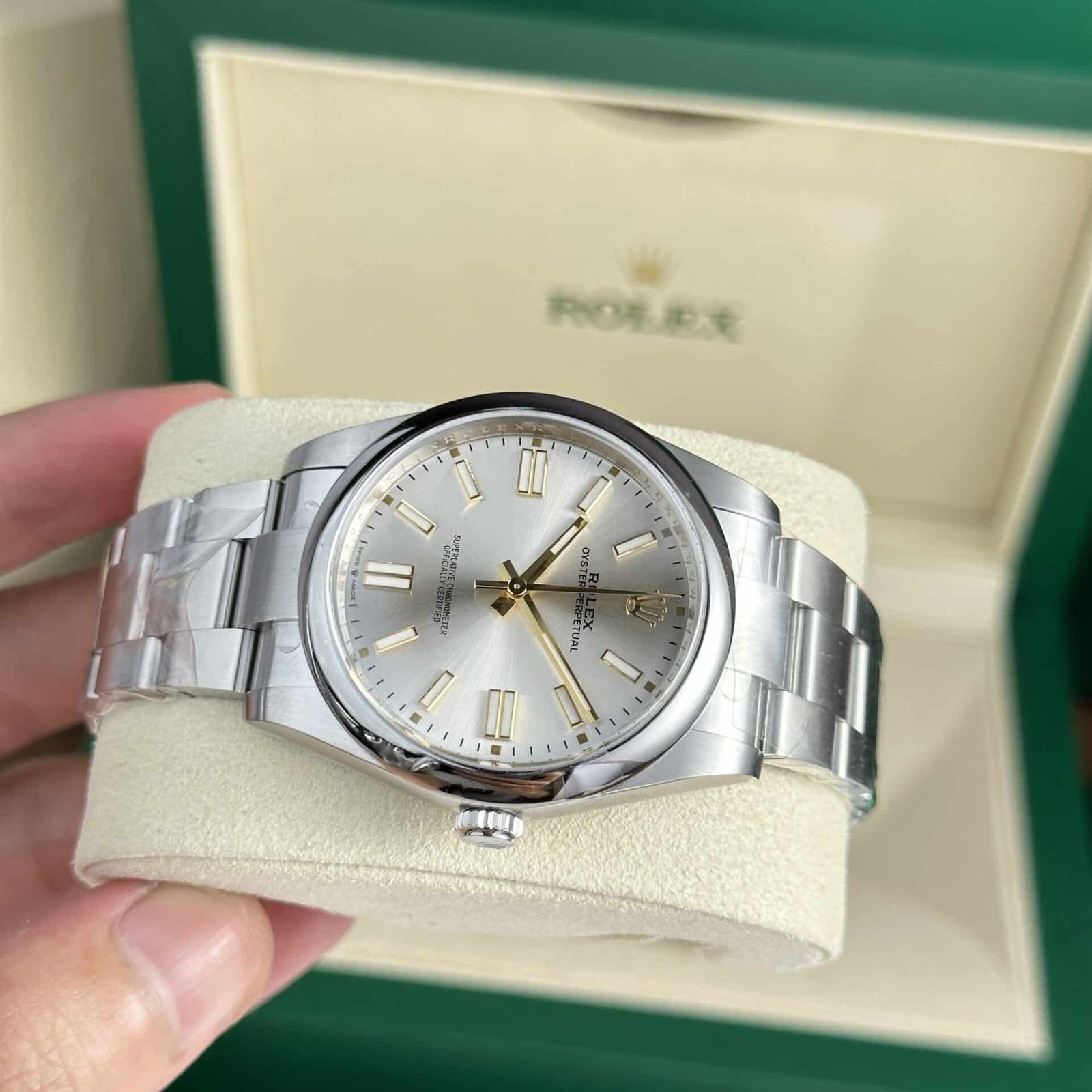Rolex Oyster Perpetual 41 124300-0001 Silver Dial Best Quality Replica Clean Factory - 图片 3