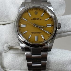 Rolex Oyster Perpetual 124300 Yellow Dial Best Quality Replica VS Factory 41mm