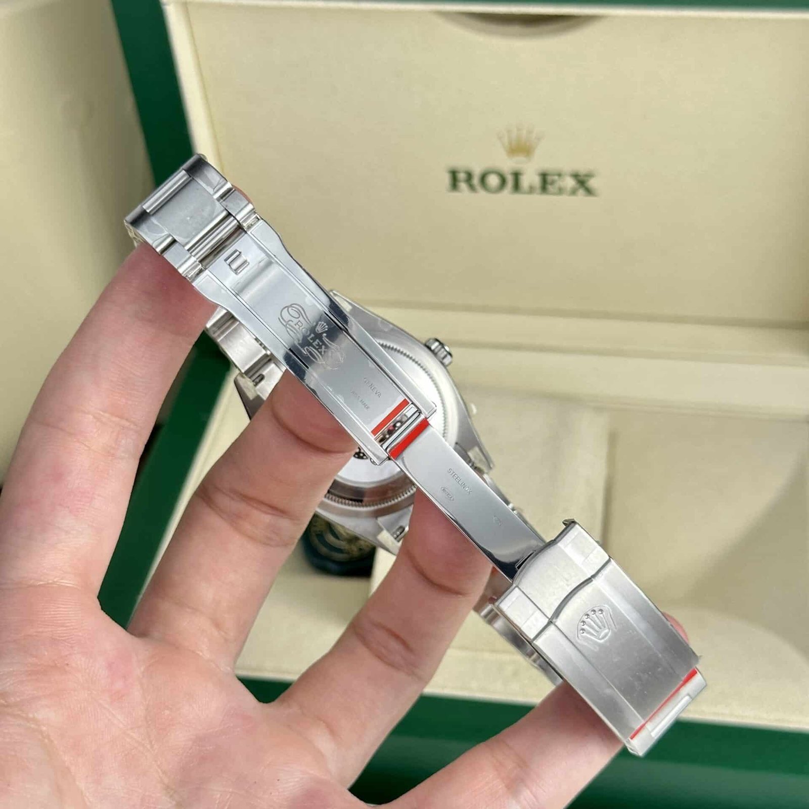 Rolex Oyster Perpetual 41 124300-0007 Red Coral Dial Top Quality Replica Clean Factory - 图片 8
