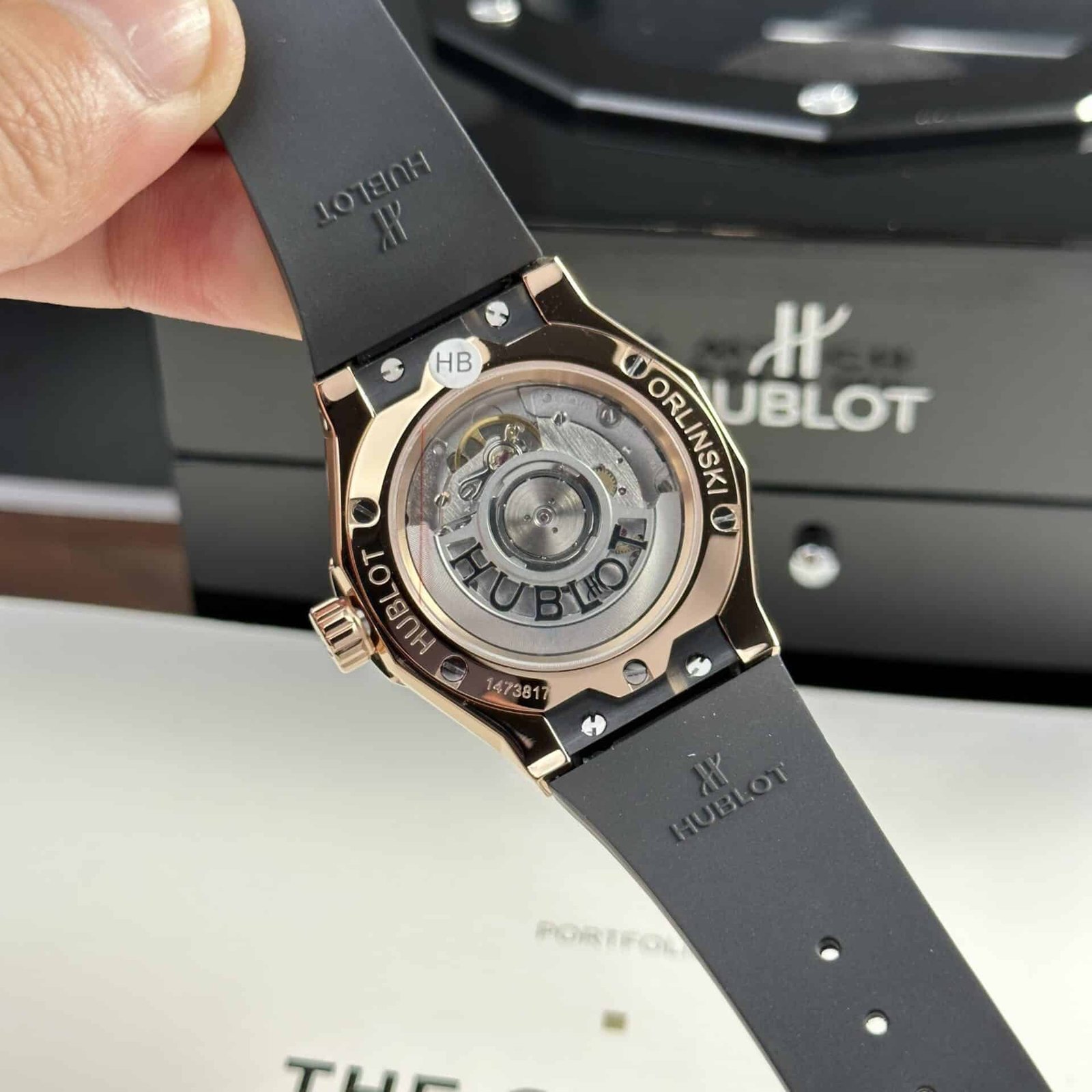 Hublot Classic Fusion Orlinski King Gold Black Dial Replica 40mm - 图片 7