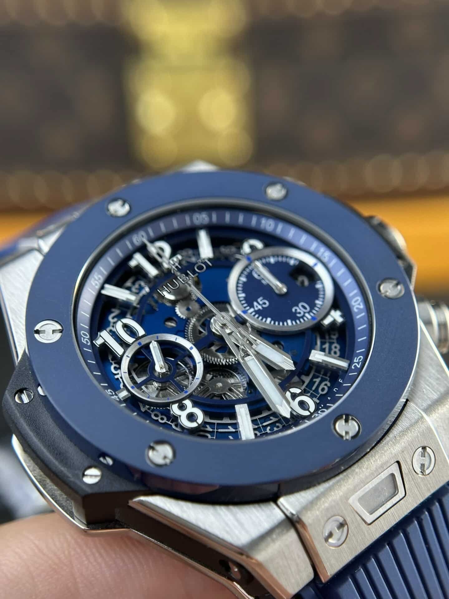 Hublot Big Bang Unico Titanium Blue Ceramic Super Clone 42mm - 图片 4