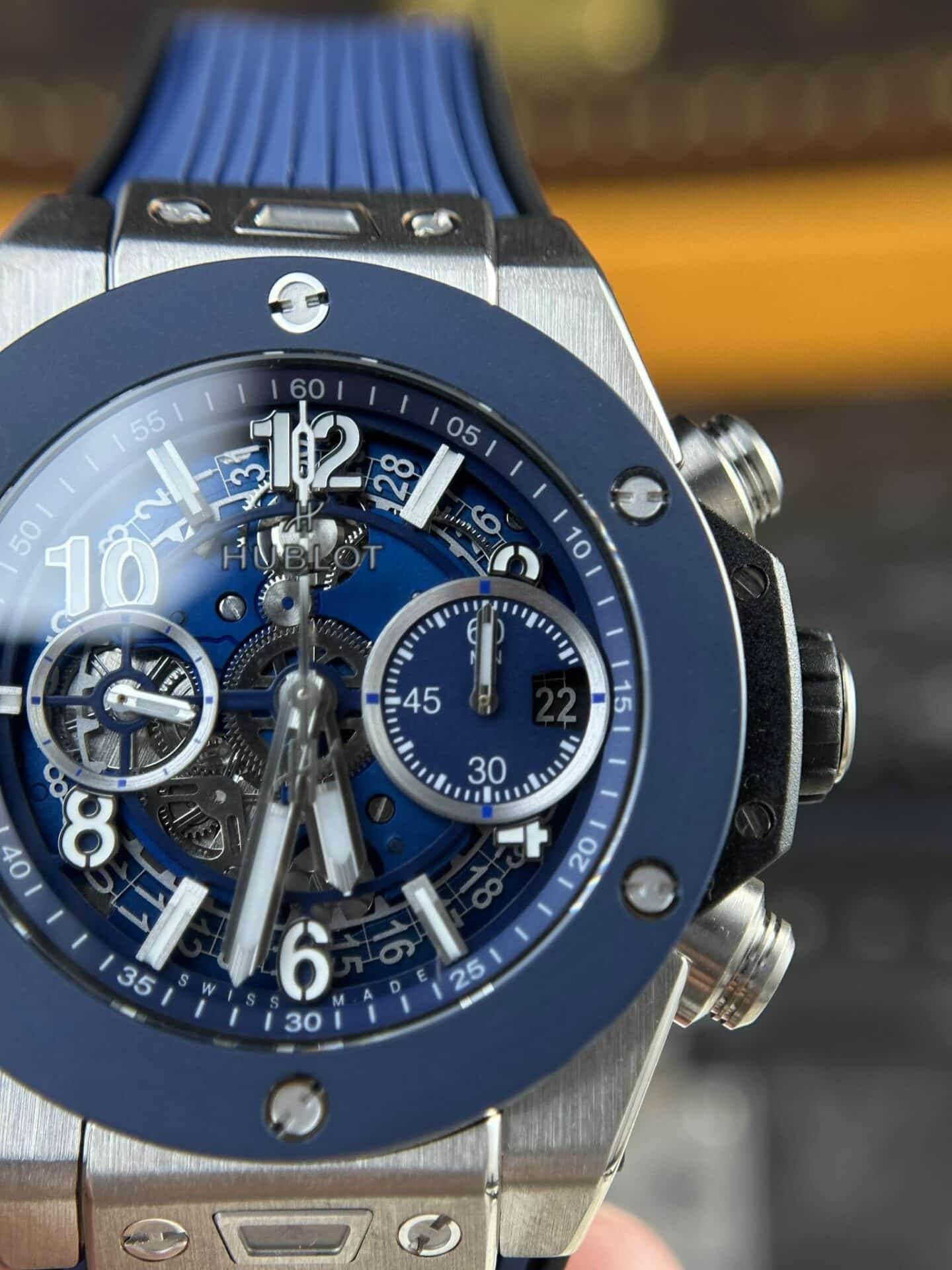Hublot Big Bang Unico Titanium Blue Ceramic Super Clone 42mm - 图片 5