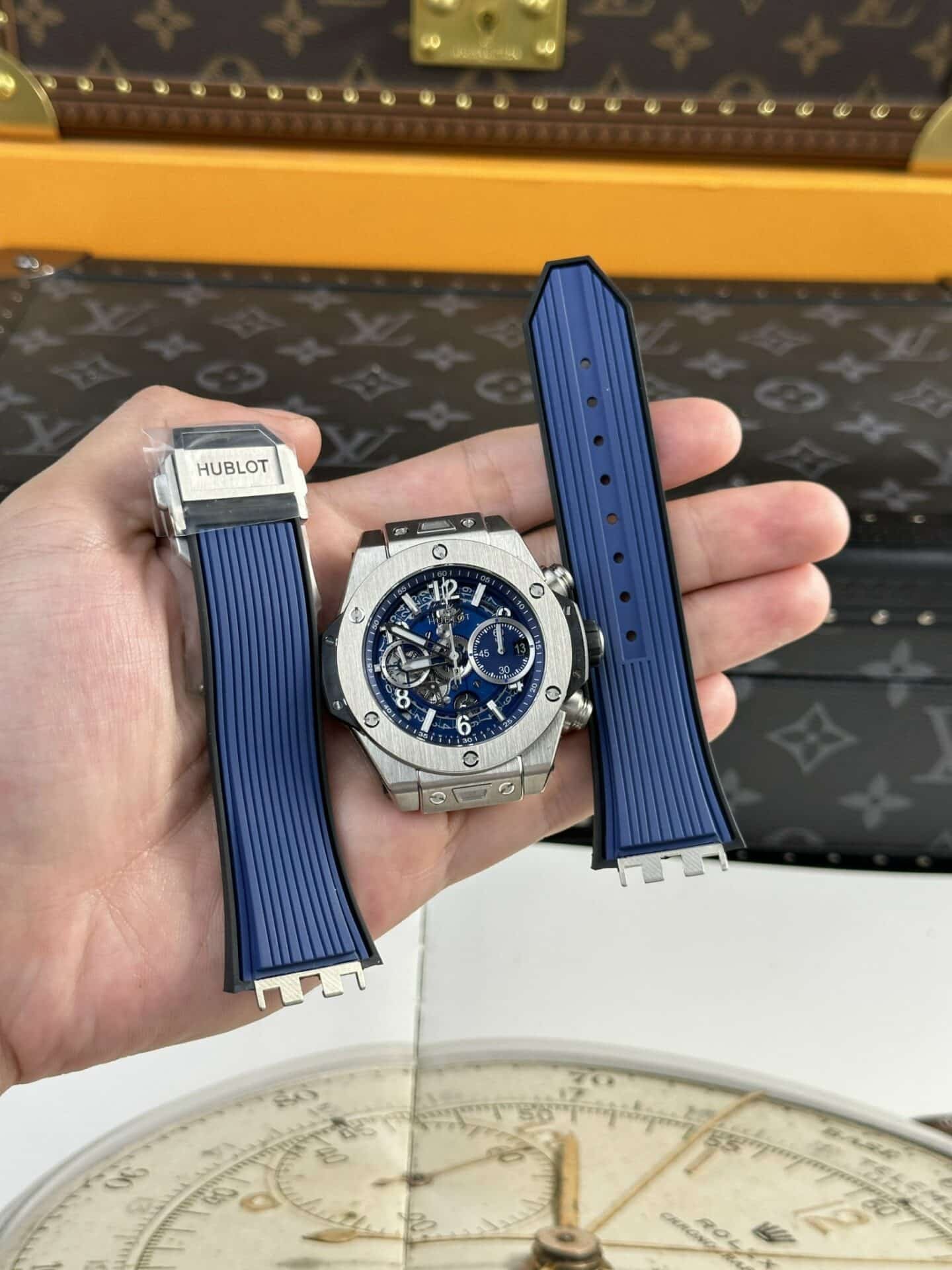 Hublot Big Bang Unico Titanium Blue Best Quality Replica 42mm - 图片 4