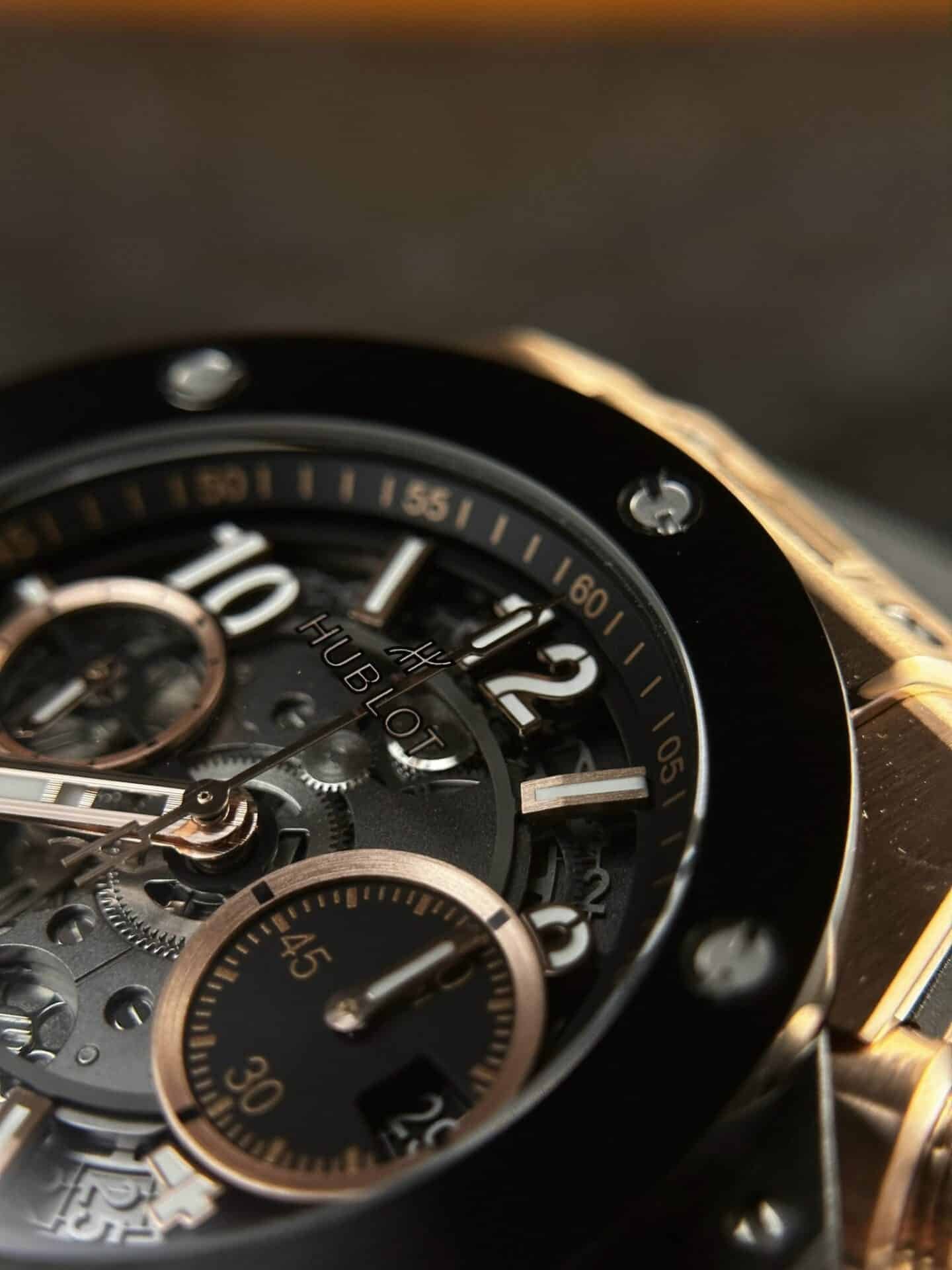 Hublot Big Bang Unico King Gold Black Ceramic Best Replica 42mm - 图片 5