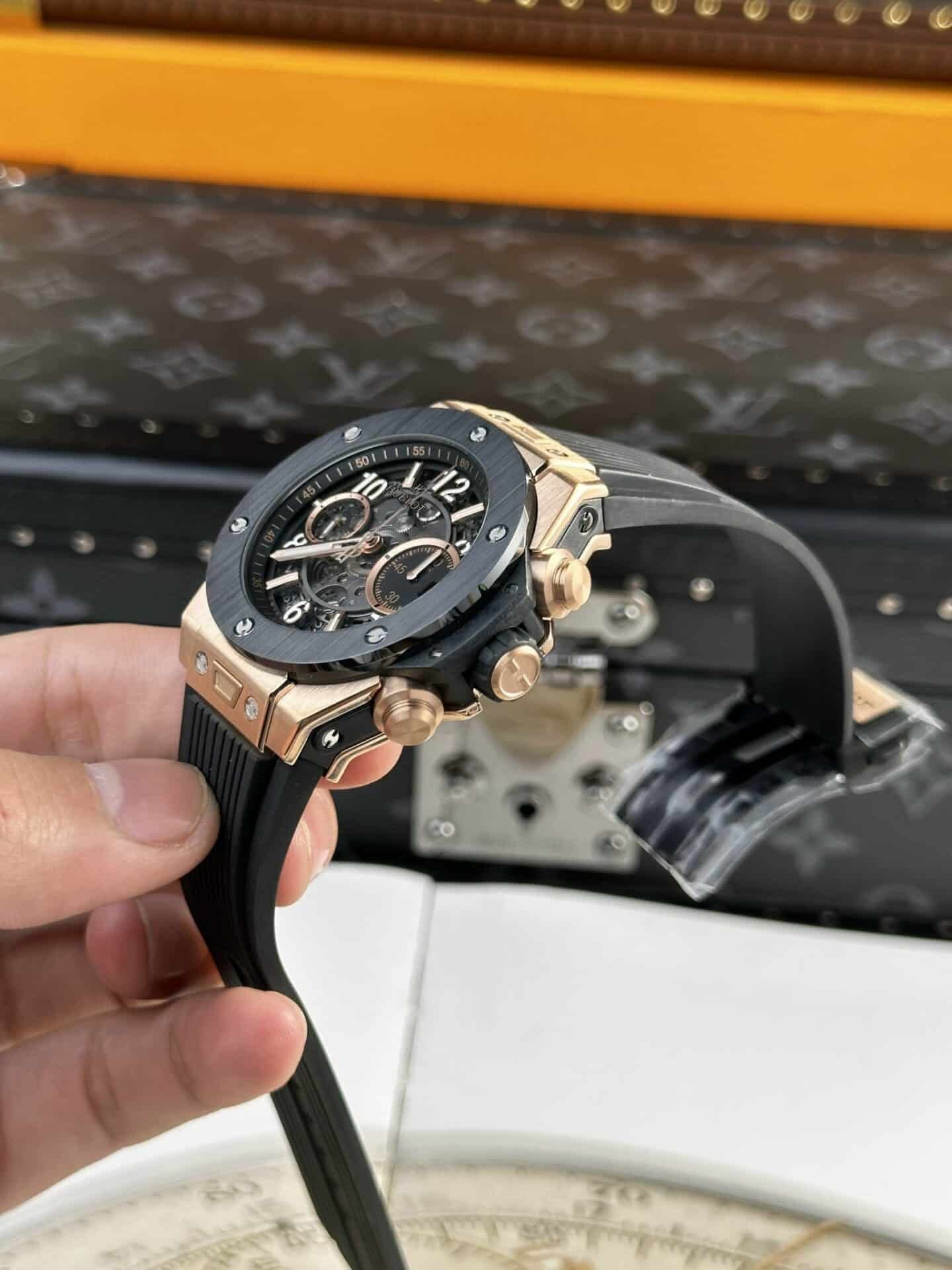 Hublot Big Bang Unico King Gold Black Ceramic Best Replica 42mm - 图片 7