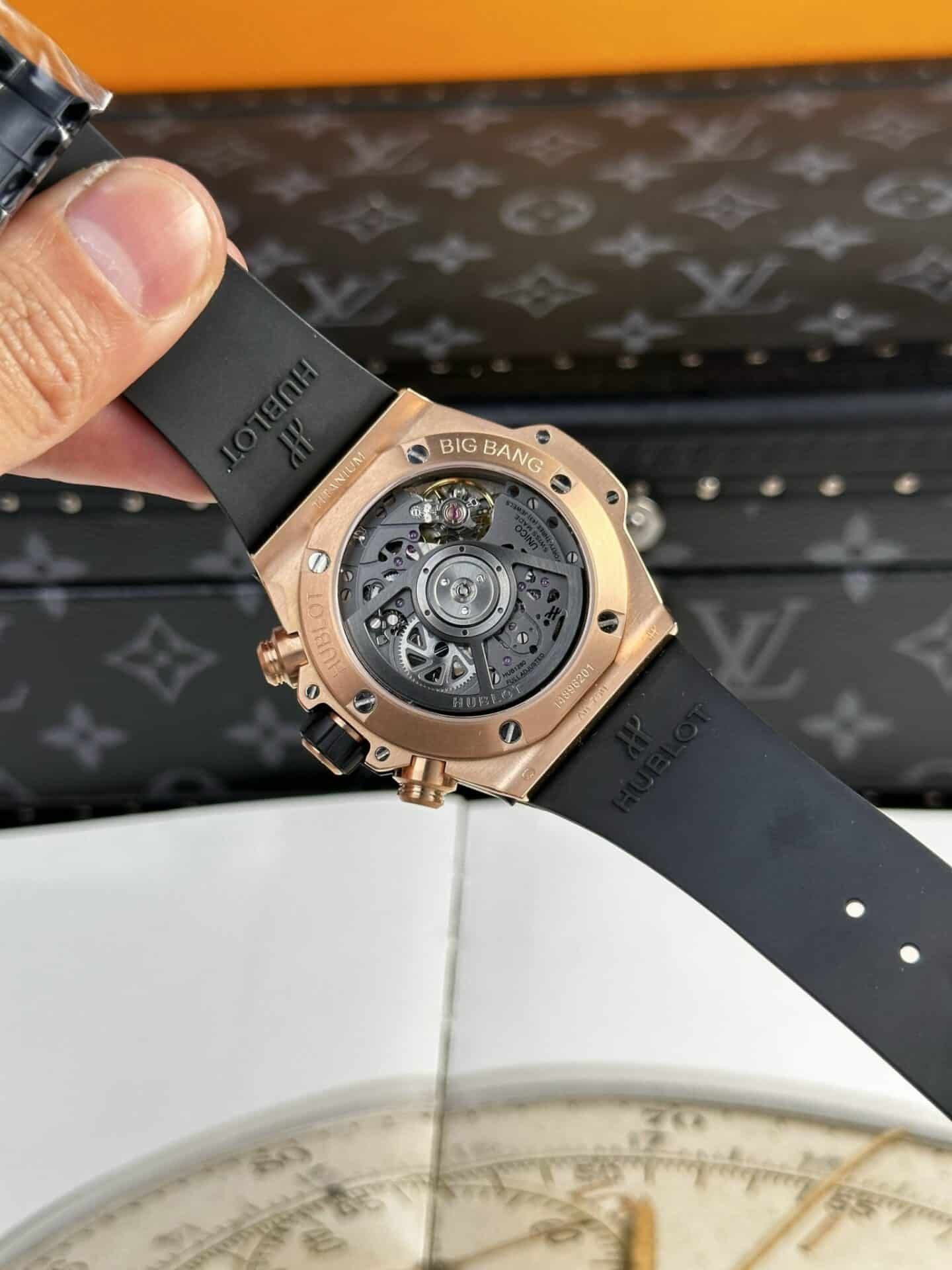 Hublot Big Bang Unico King Gold Black Ceramic Best Replica 42mm - 图片 8