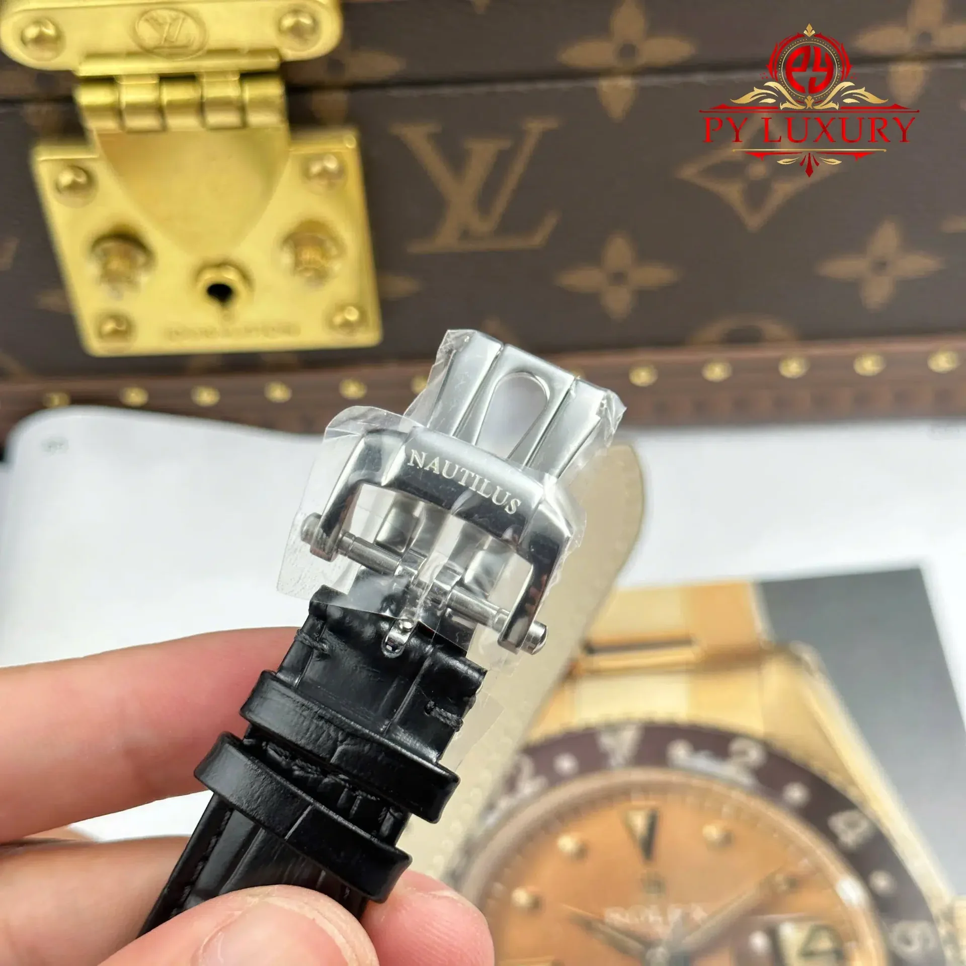 Patek Philippe Nautilus 5711G-001 Grey Dial Leather Strap 1:1 Best Replica 40mm - 图片 10