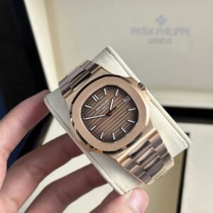 Patek Philippe Nautilus 5711/1R-001 Rose Gold Brown Dial Best Replica 40mm