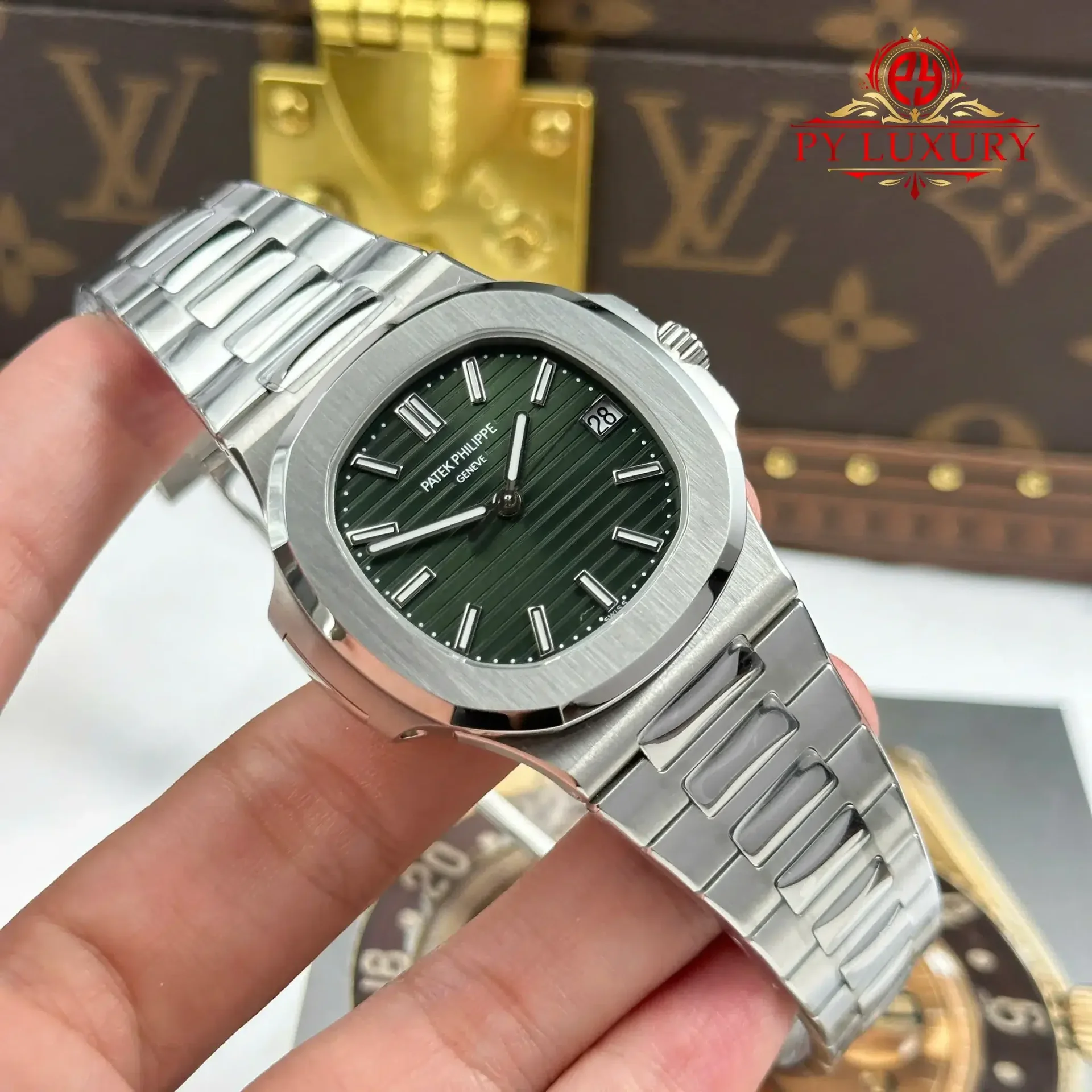 Patek Philippe Nautilus 5711/1A-014 Steel Olive Green Dial Best Replica 1:1 BBF 40mm - 图片 2