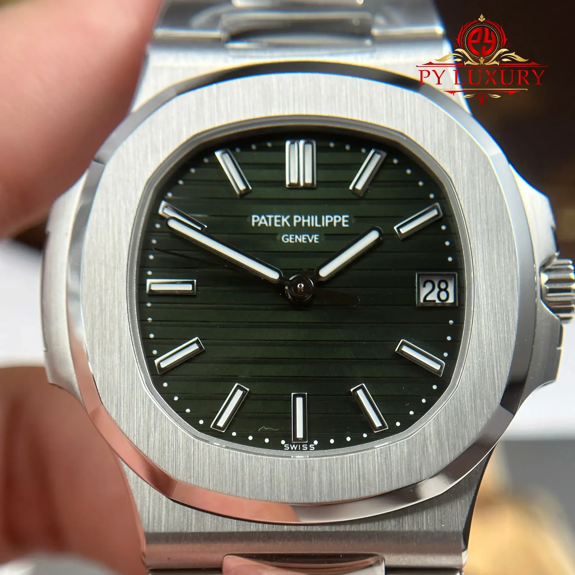 Patek Philippe Nautilus 5711/1A-014 Steel Olive Green Dial Best Replica 1:1 BBF 40mm - 图片 4