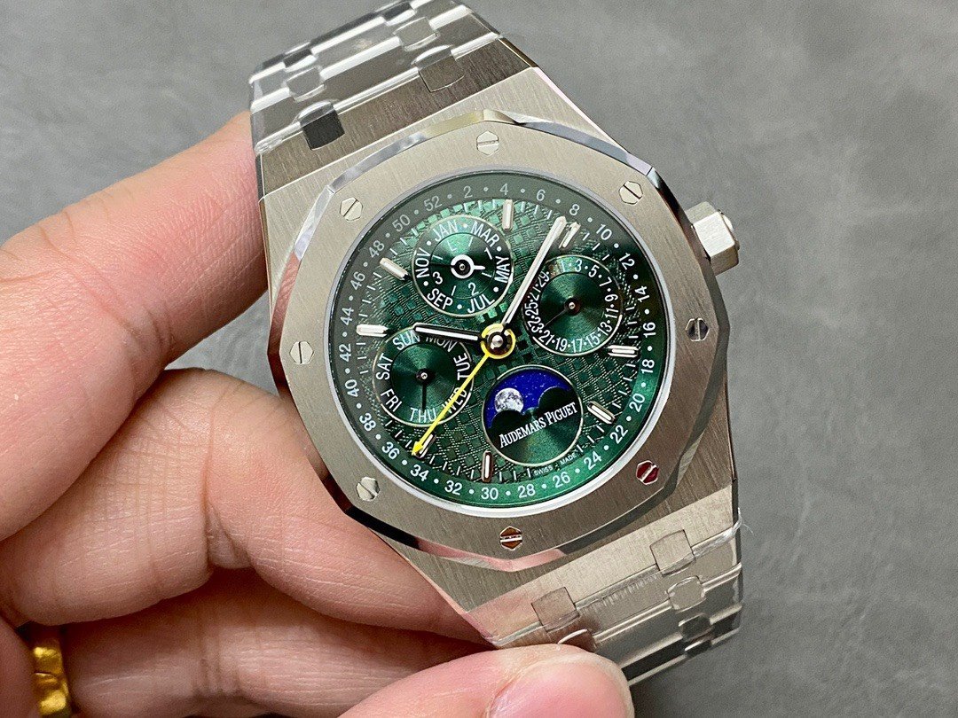 Audemars Piguet Royal Oak Perpetual Calendar 26606ST Green Dial Super Clone 41mm - 图片 2