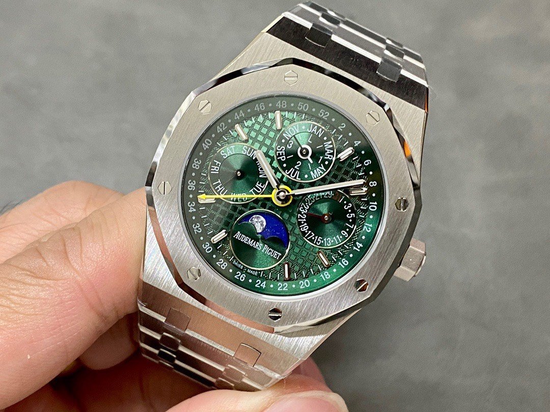 Audemars Piguet Royal Oak Perpetual Calendar 26606ST Green Dial Super Clone 41mm - 图片 3