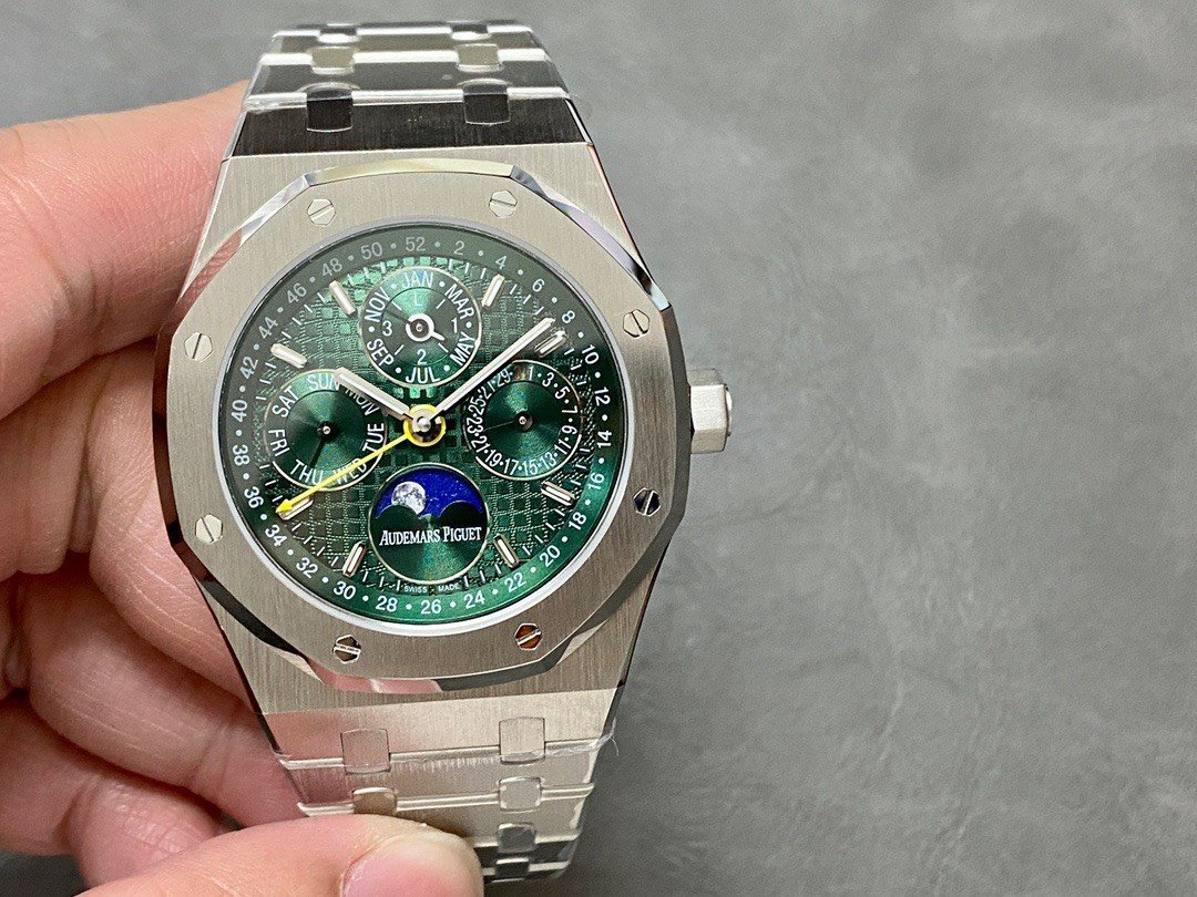 Audemars Piguet Royal Oak Perpetual Calendar 26606ST Green Dial Super Clone 41mm - 图片 4