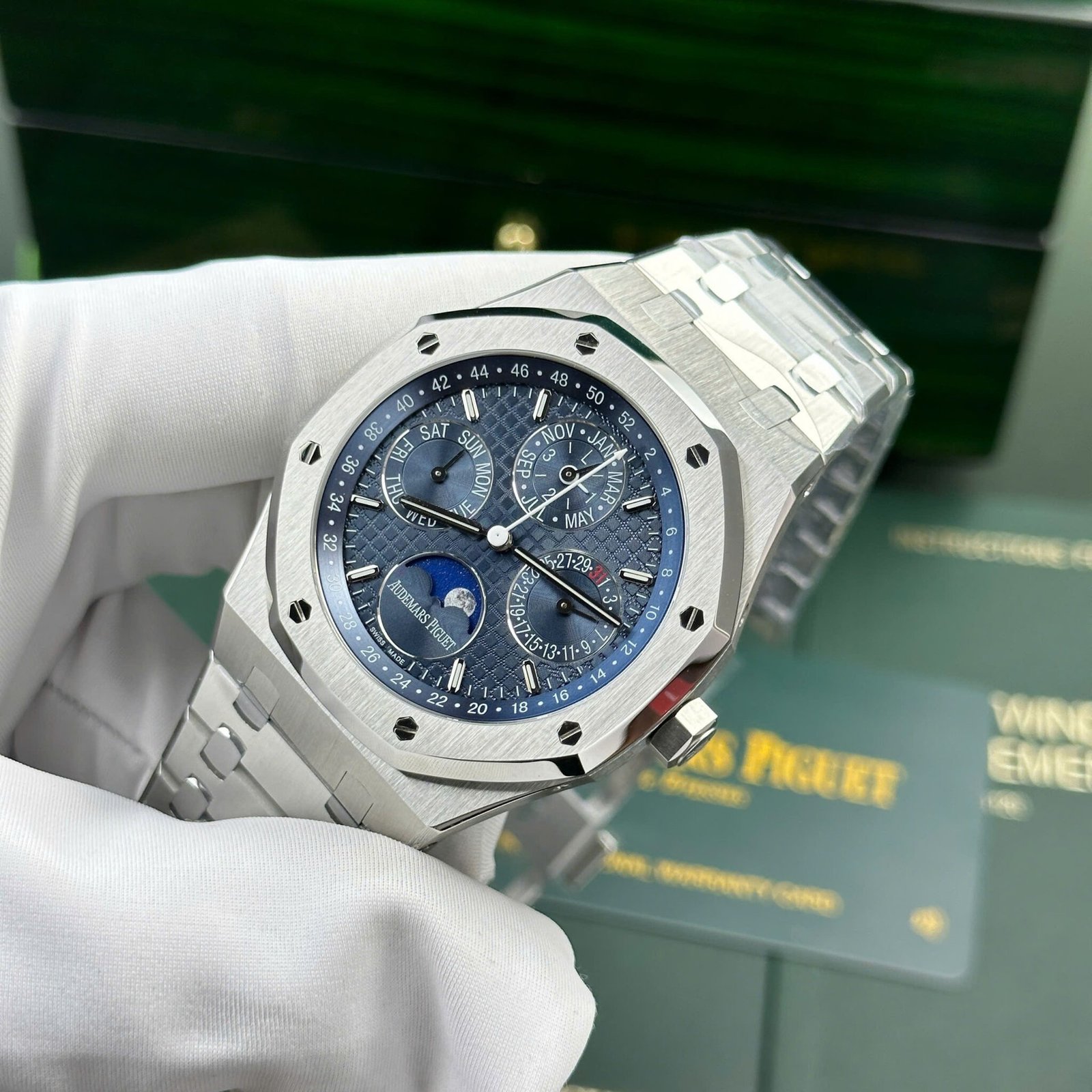 Audemars Piguet Royal Oak Perpetual Calendar 26574ST Blue Dial Best Quality Replica 41mm - 图片 3