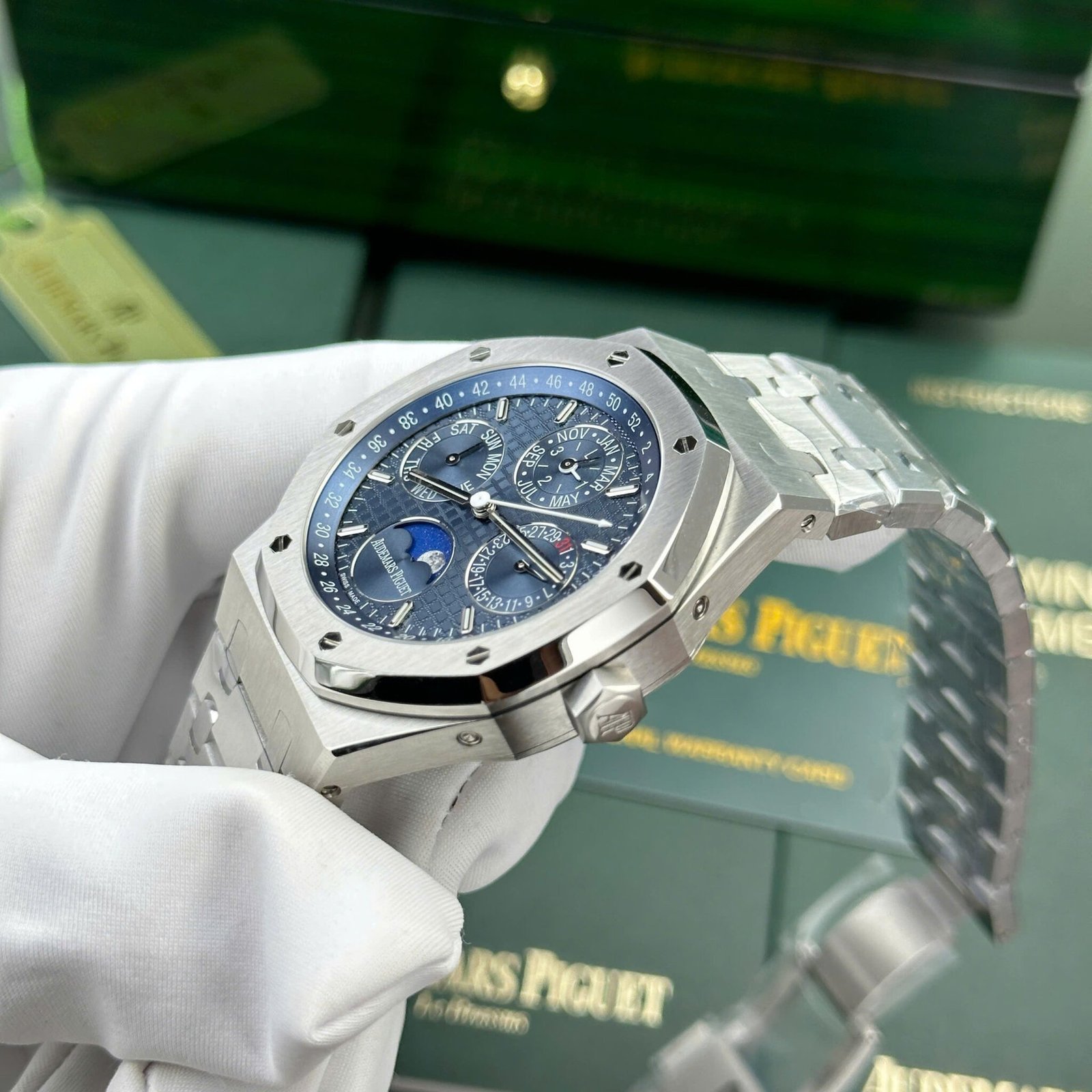 Audemars Piguet Royal Oak Perpetual Calendar 26574ST Blue Dial Best Quality Replica 41mm - 图片 4