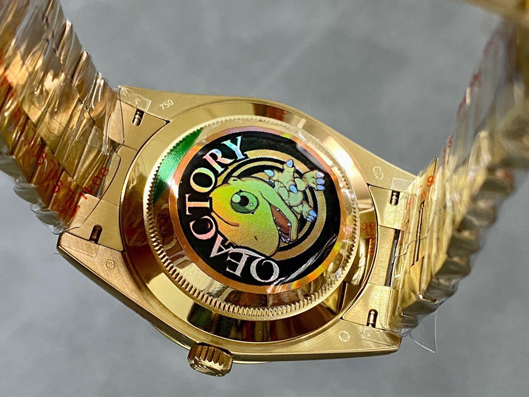 Rolex Day-Date 228238-0004 Yellow Gold Bright Black Diamond-set Dial 184g Best Replica 40mm - 图片 8