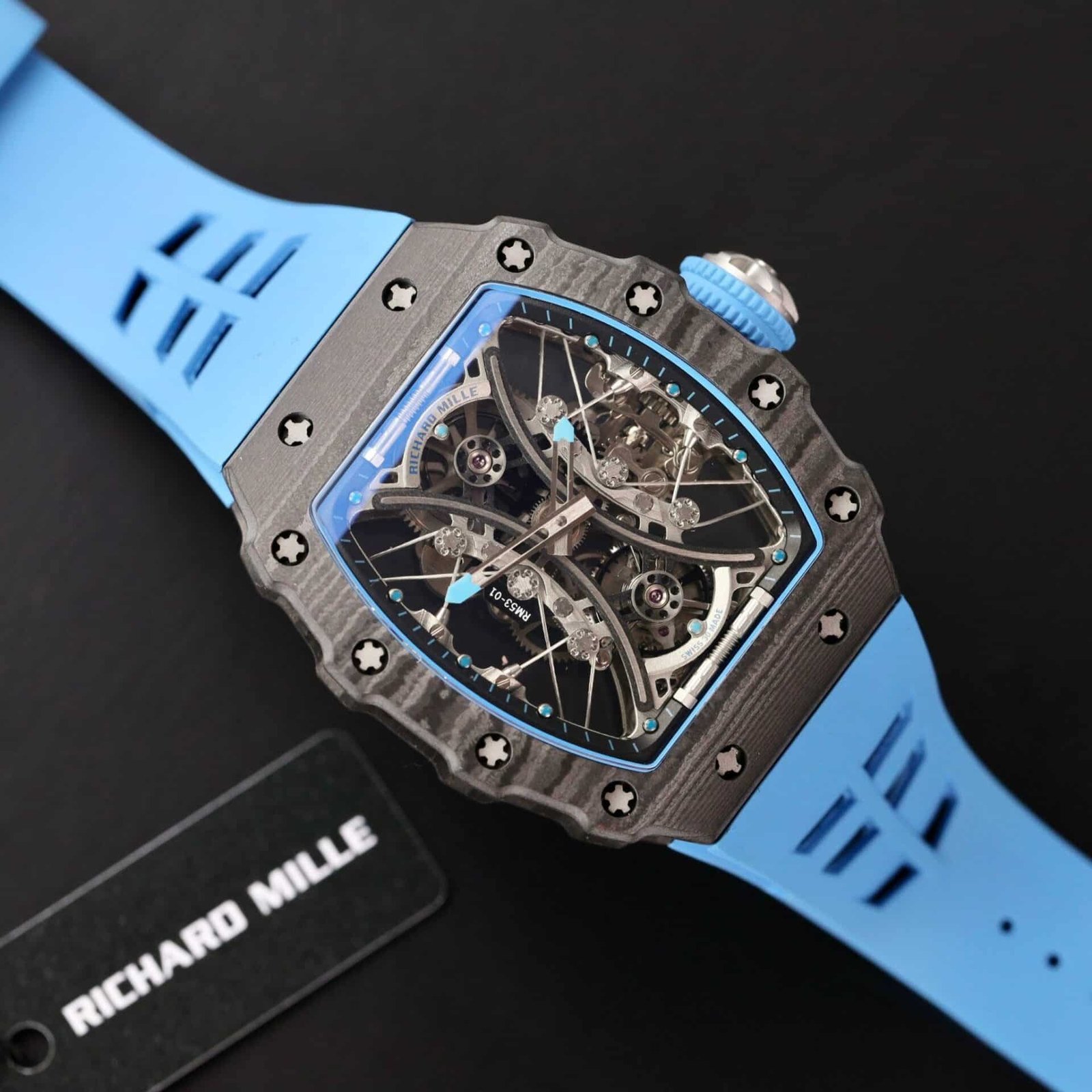 Richard Mille RM 53-01 Tourbillon Pablo Mac Donough Carbon Fiber Best Replica - 图片 2