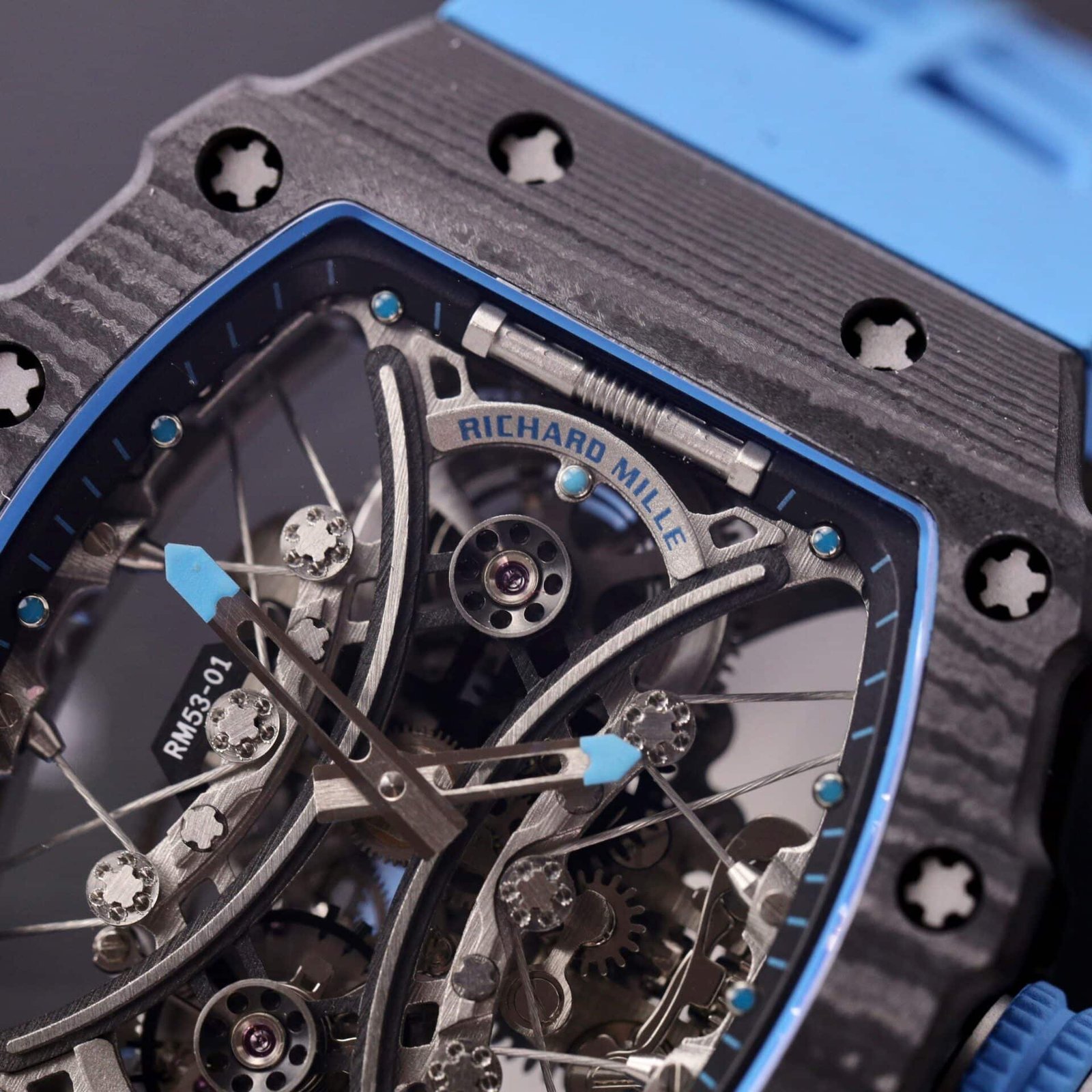 Richard Mille RM 53-01 Tourbillon Pablo Mac Donough Carbon Fiber Best Replica - 图片 4