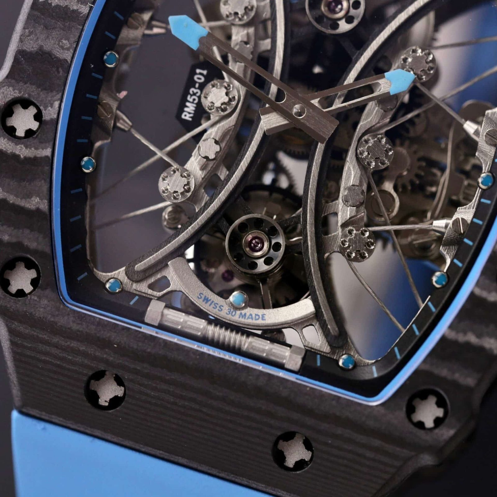 Richard Mille RM 53-01 Tourbillon Pablo Mac Donough Carbon Fiber Best Replica - 图片 5