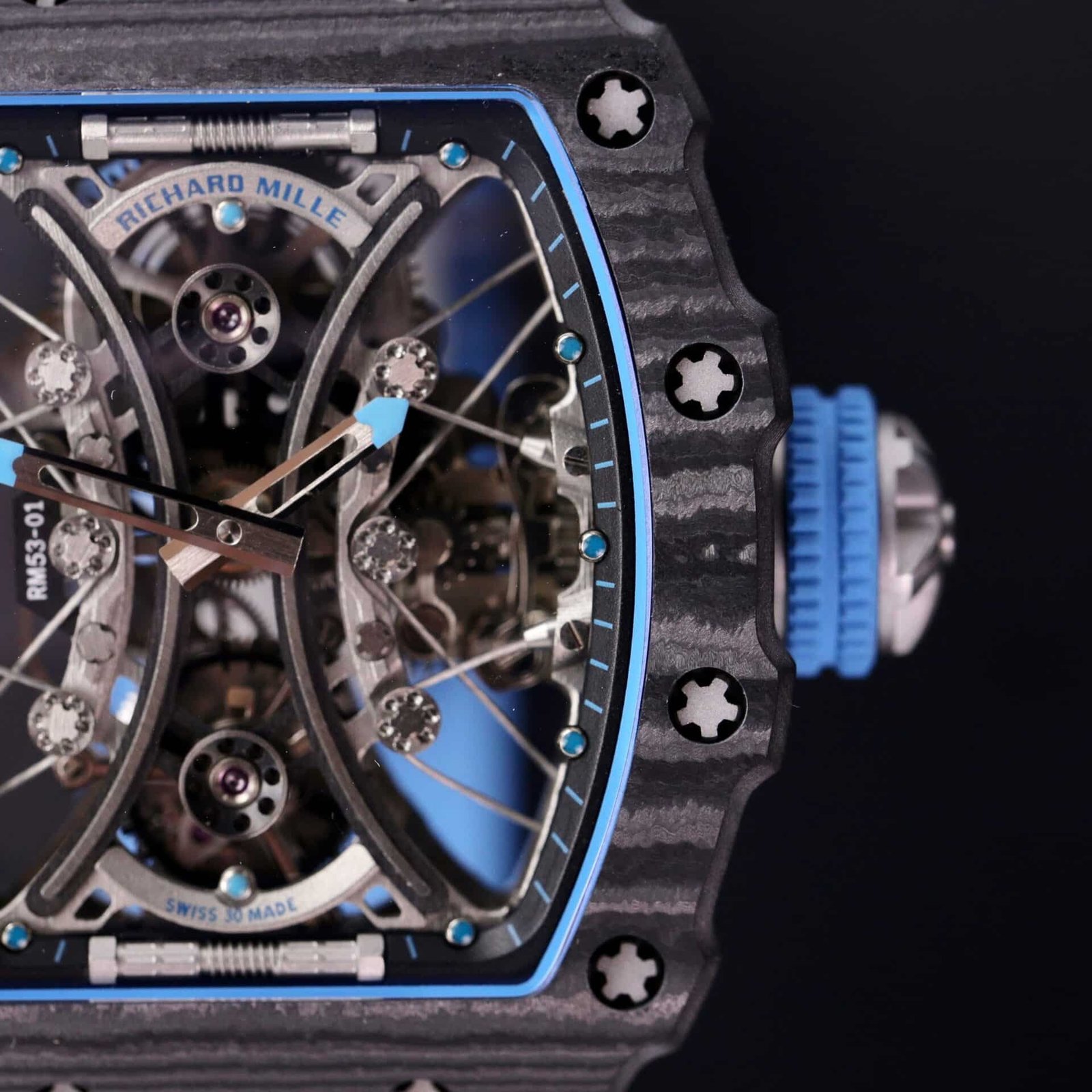 Richard Mille RM 53-01 Tourbillon Pablo Mac Donough Carbon Fiber Best Replica - 图片 6