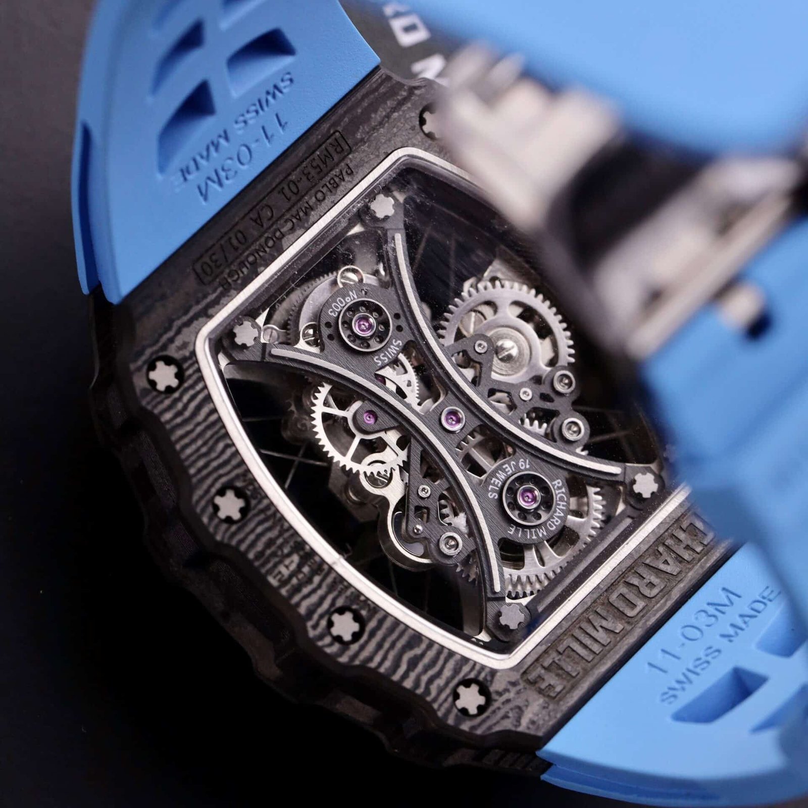 Richard Mille RM 53-01 Tourbillon Pablo Mac Donough Carbon Fiber Best Replica - 图片 9