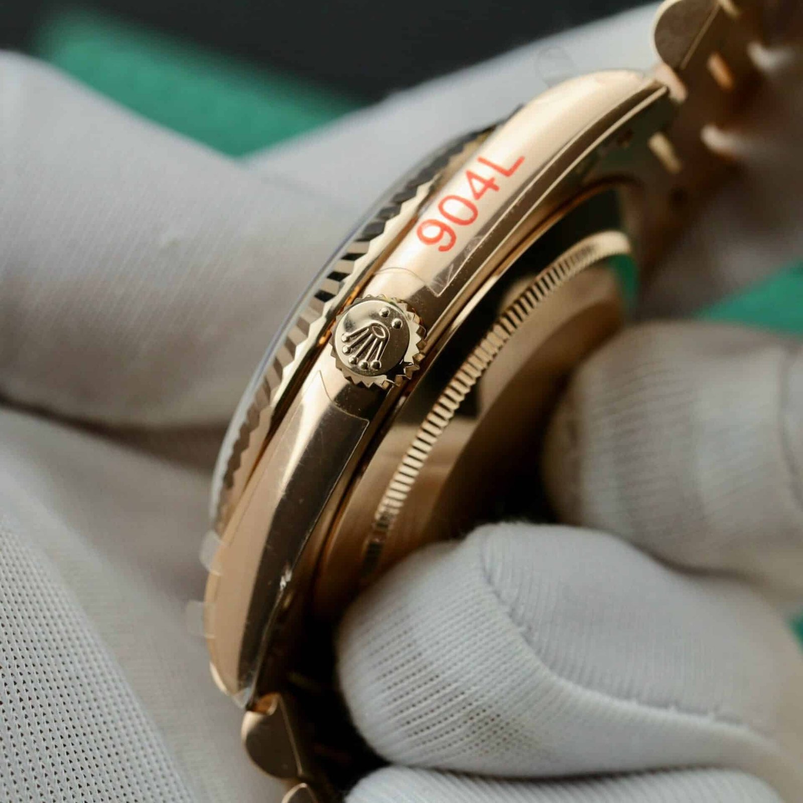 Rolex Day-Date 40 228235 Rose Gold Custom Moissanite Rainbow Dial Best Replica - 图片 6