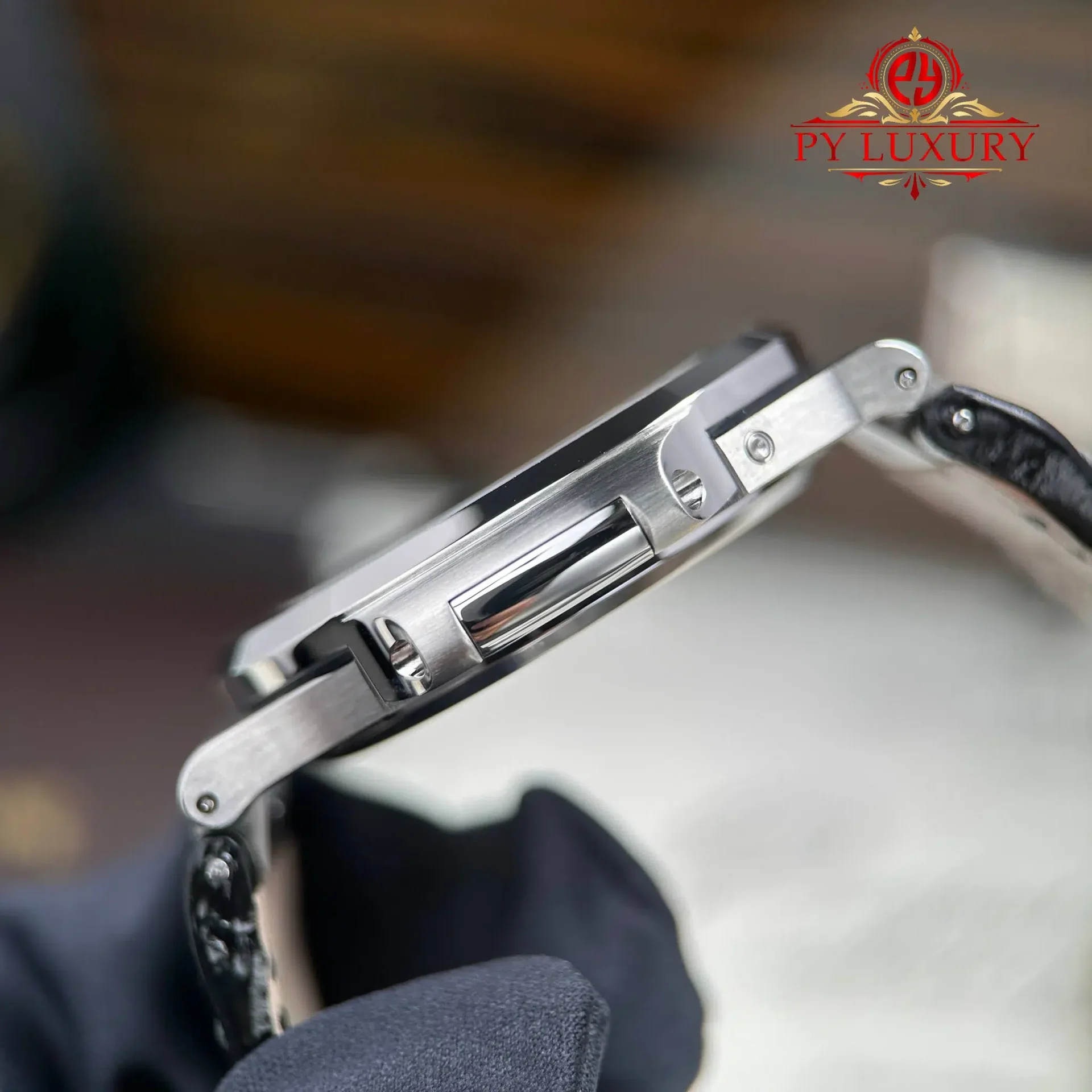 Patek Philippe Nautilus 5712G-001 Grey Dial Leather Strap Best Quality Replica PPF V3 40mm - 图片 9