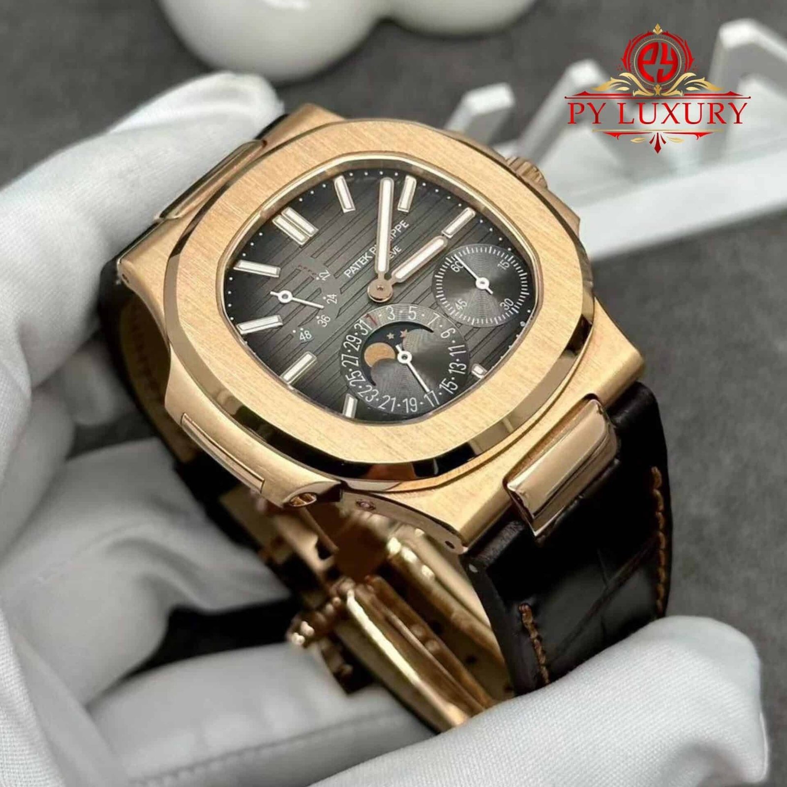 Patek Philippe Nautilus 5712R-001 18K Solid Rose Gold 40mm - 图片 5